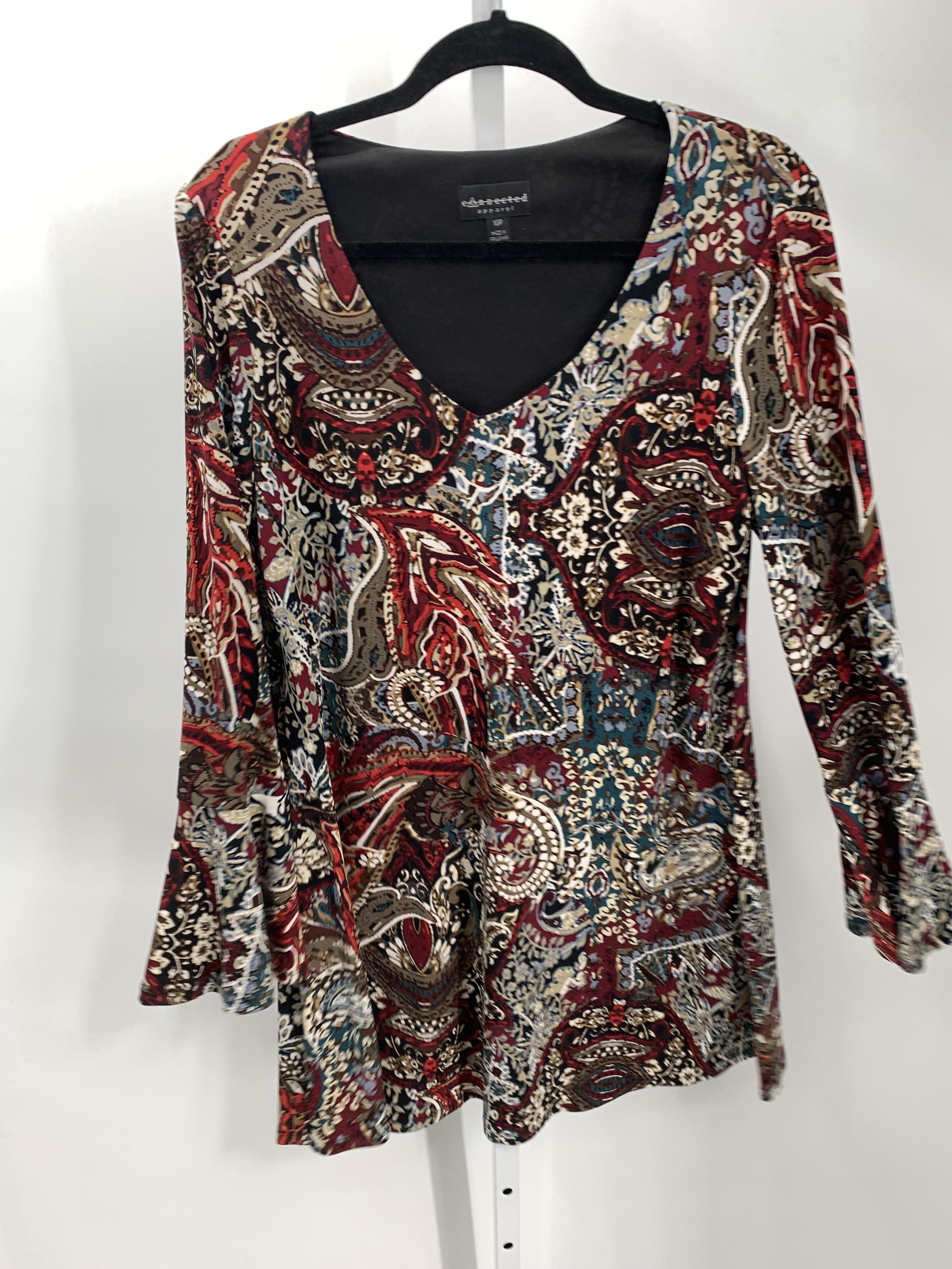 connected apparel Size 10 Petite Petite Long Sleeve Dress