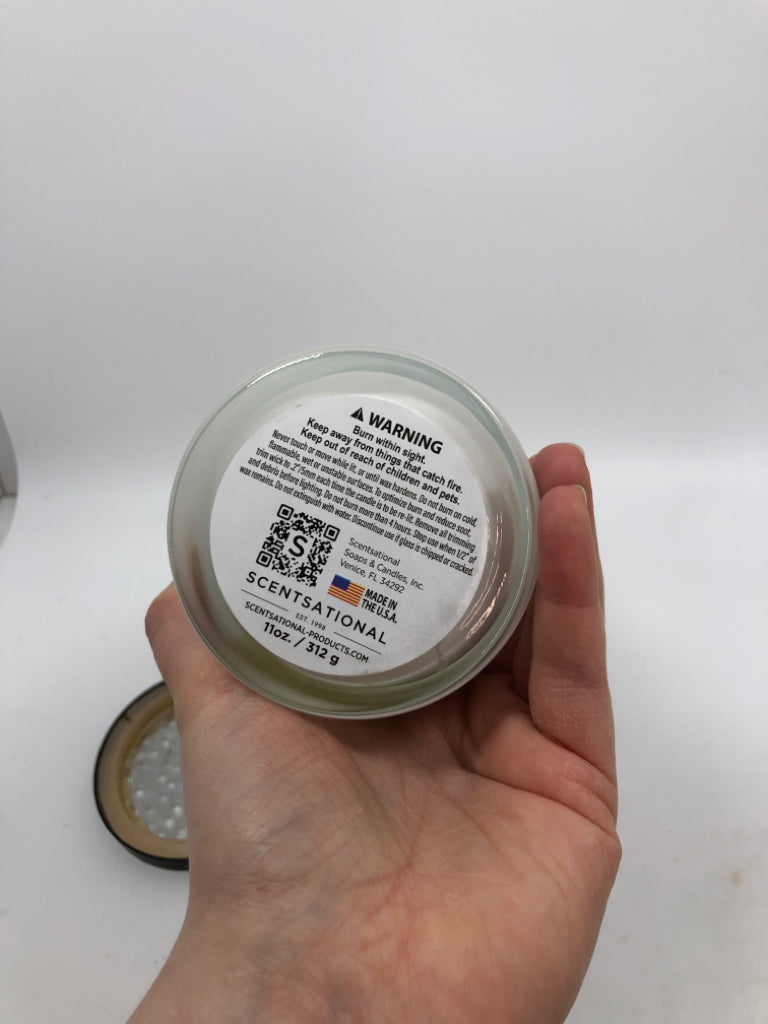 NEW DIRTY MARTINI SCENTED SOY BLEND CANDLE.