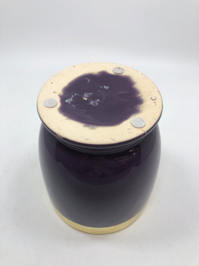 PURPLE & GOLD PLANTER.