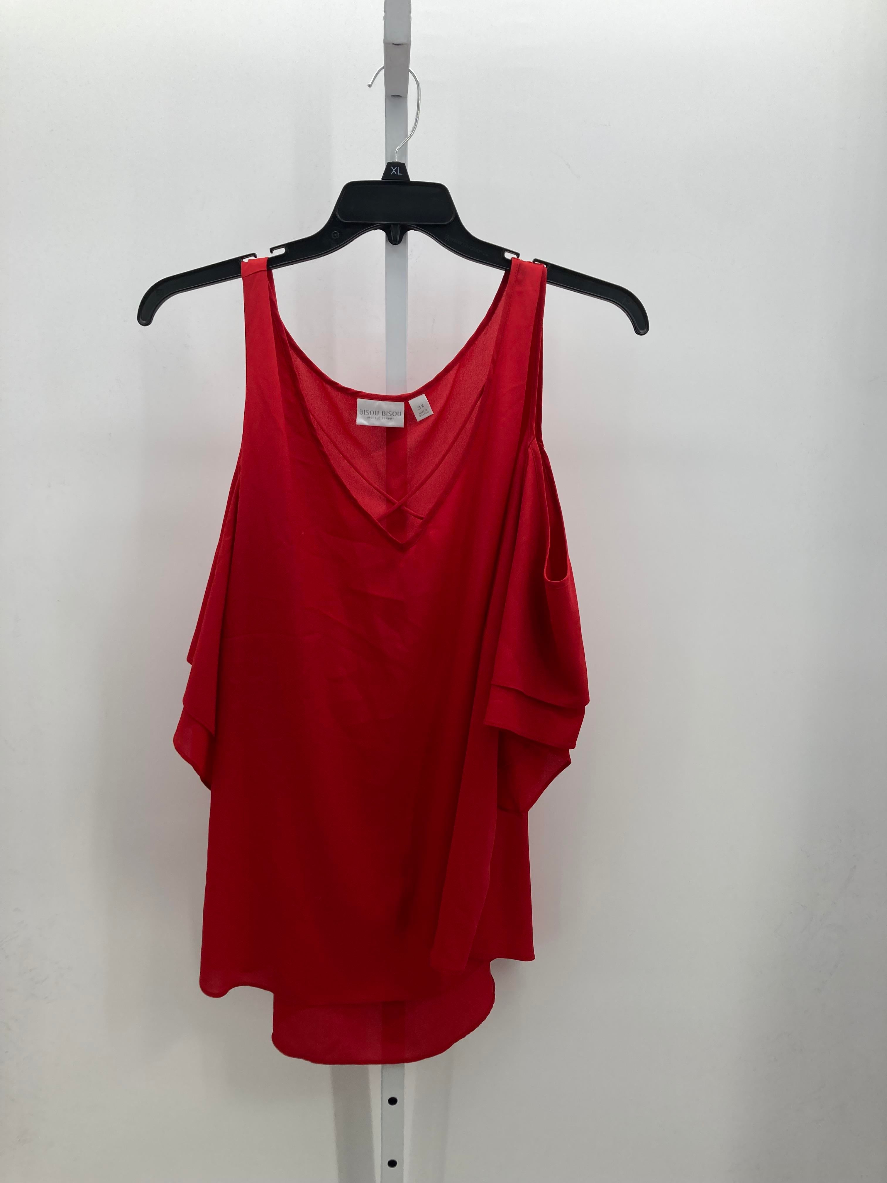 Bisou Bisou Size 3X Womens Short Sleeve Shirt