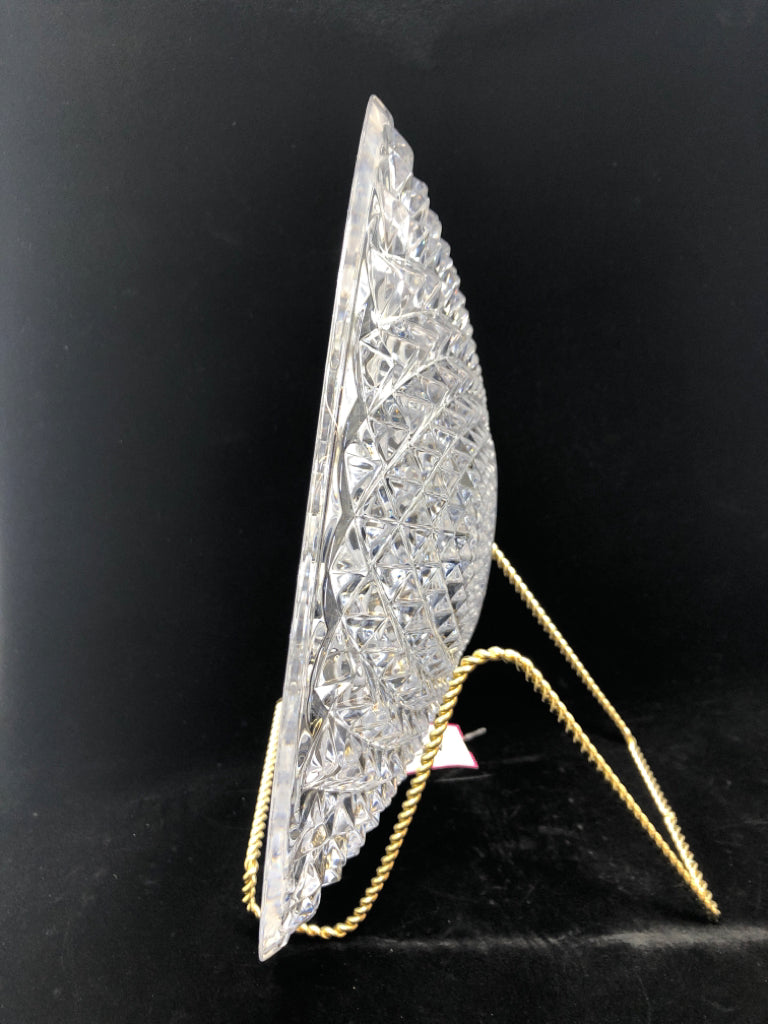 LEAD CRYSTAL DIAMOND CUT BOWL.