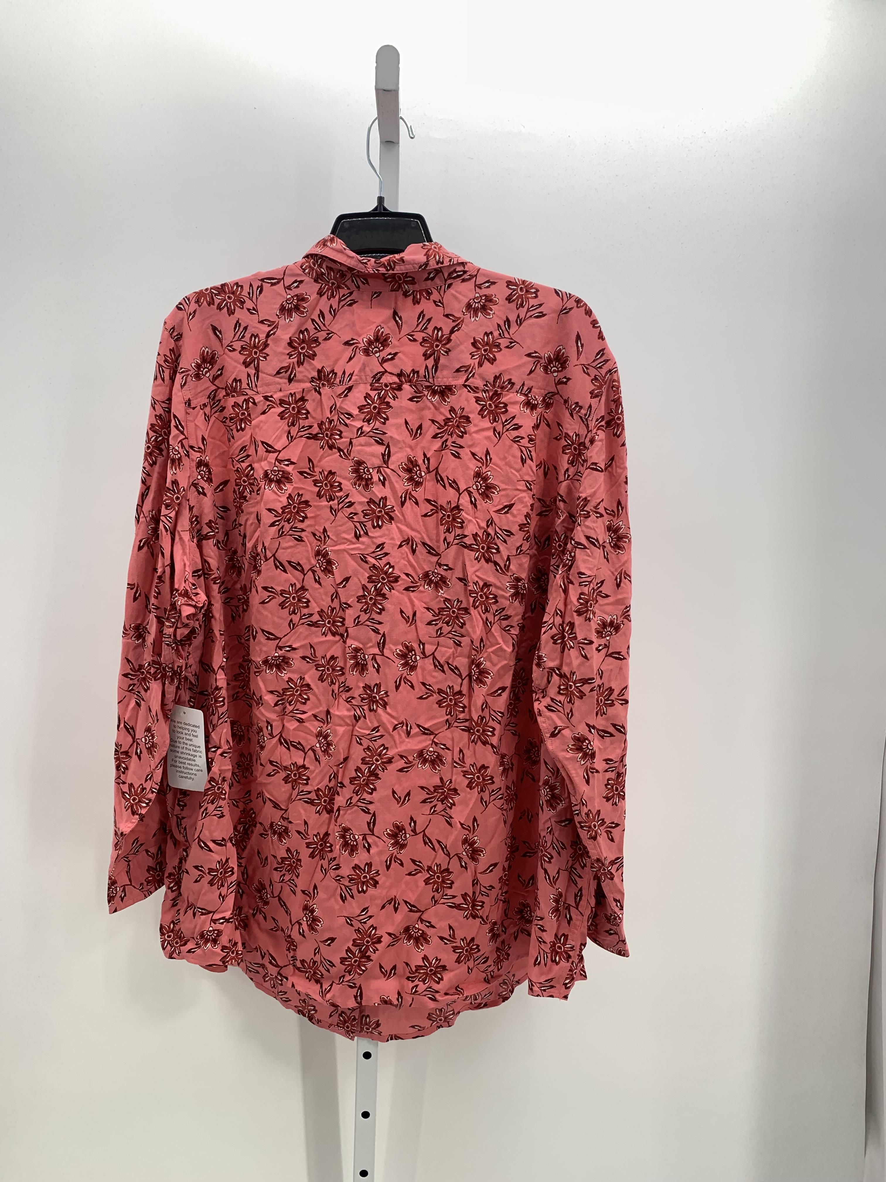Woman Within Size 3X Womens Long Sleeve Shirt