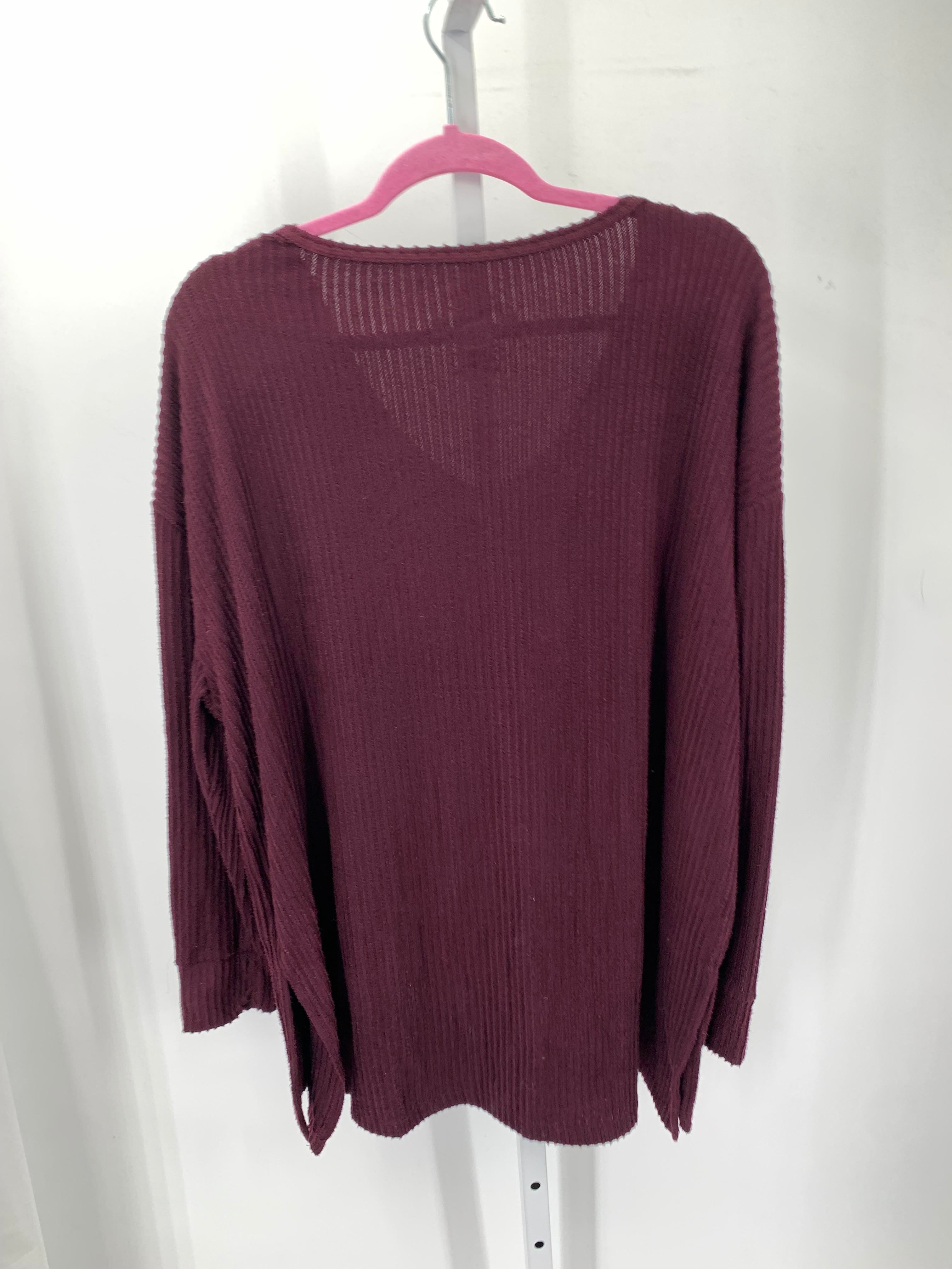 Size 3X Womens Long Sleeve Shirt