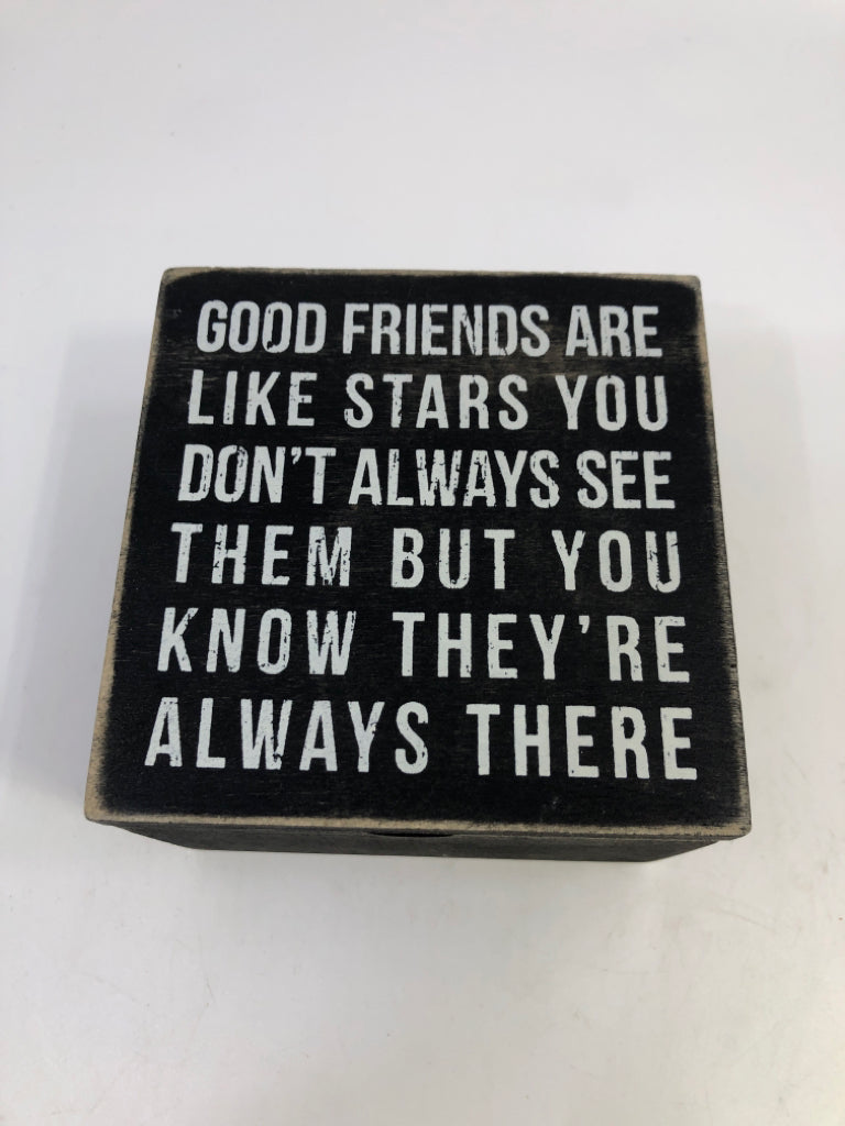 "GOOD FRIENDS" TRINKET BOX.