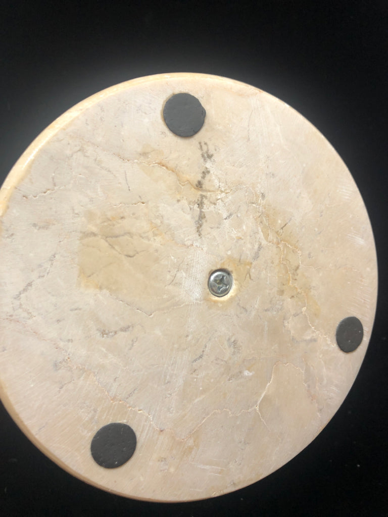 TAN STONE PAPER TOWEL HOLDER.