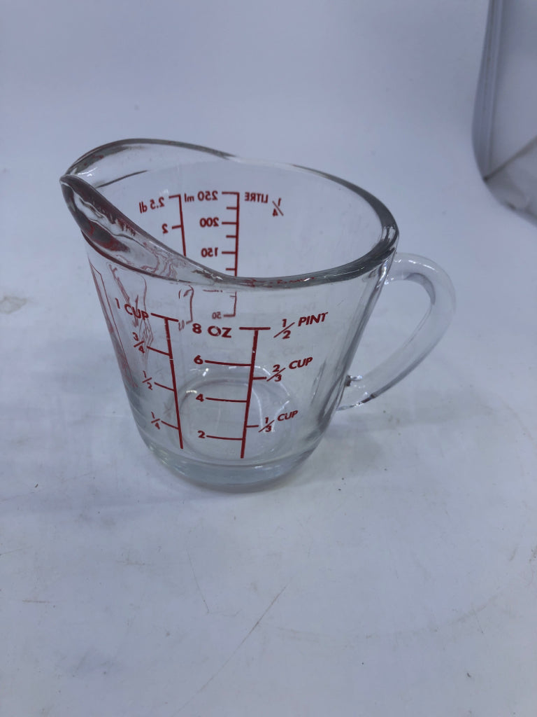 ANCHOR HOCKING GLASS MEASURING CUP.