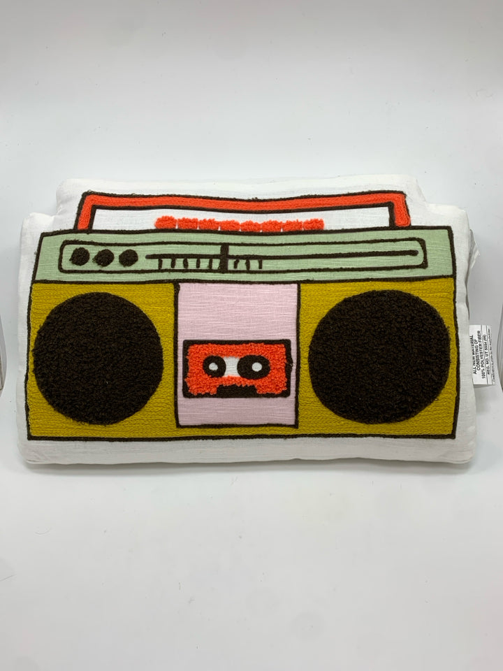 NWT COLORFUL STEREO PILLOW.
