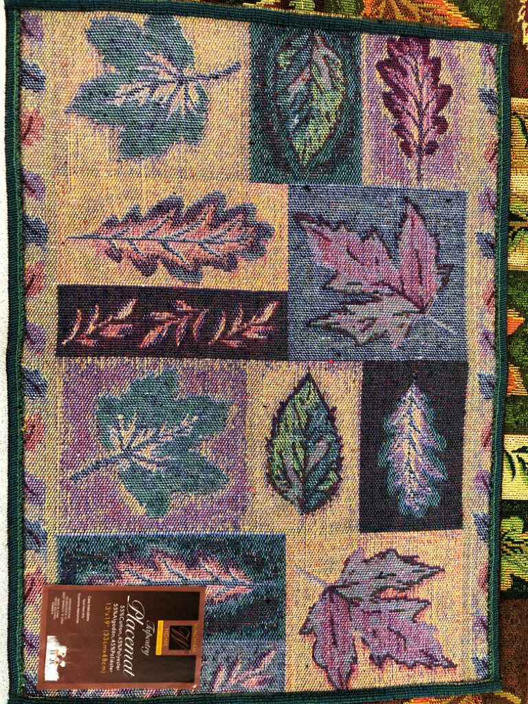 6 FALL LEAF PLACEMATS.