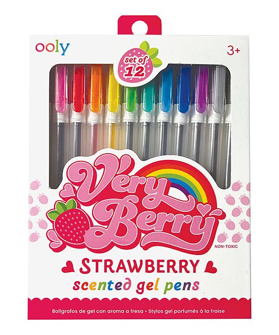 OOLY 12pk Very Berry Scent Gel Pens 0.