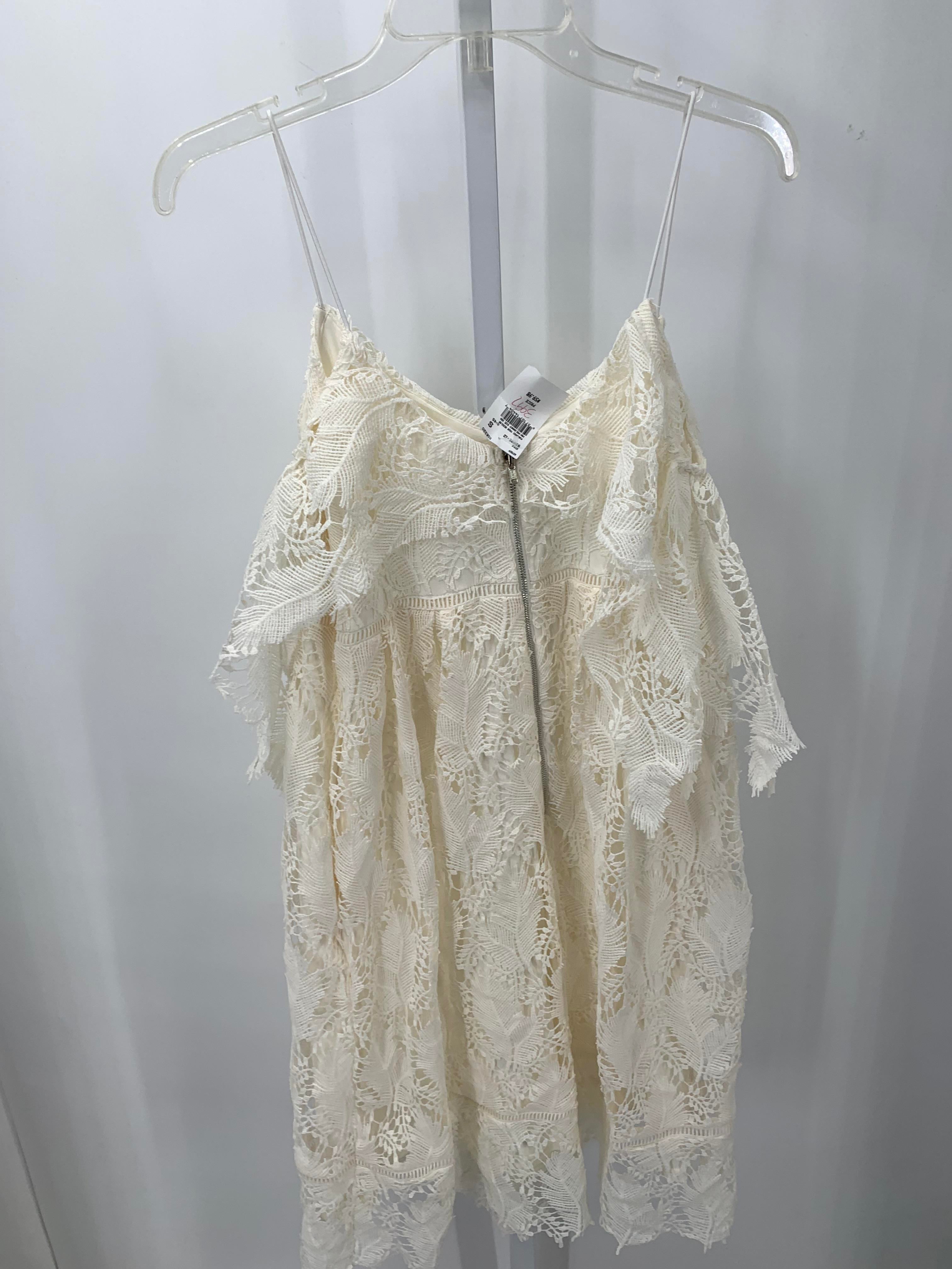 Motherhood Off-White Size Small Maternity Short Sleeve Dress