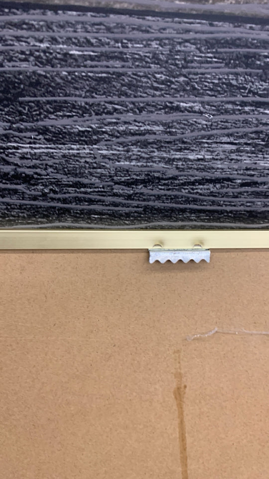 WHITE-BOARD CALENDAR W/GOLD BORDER.