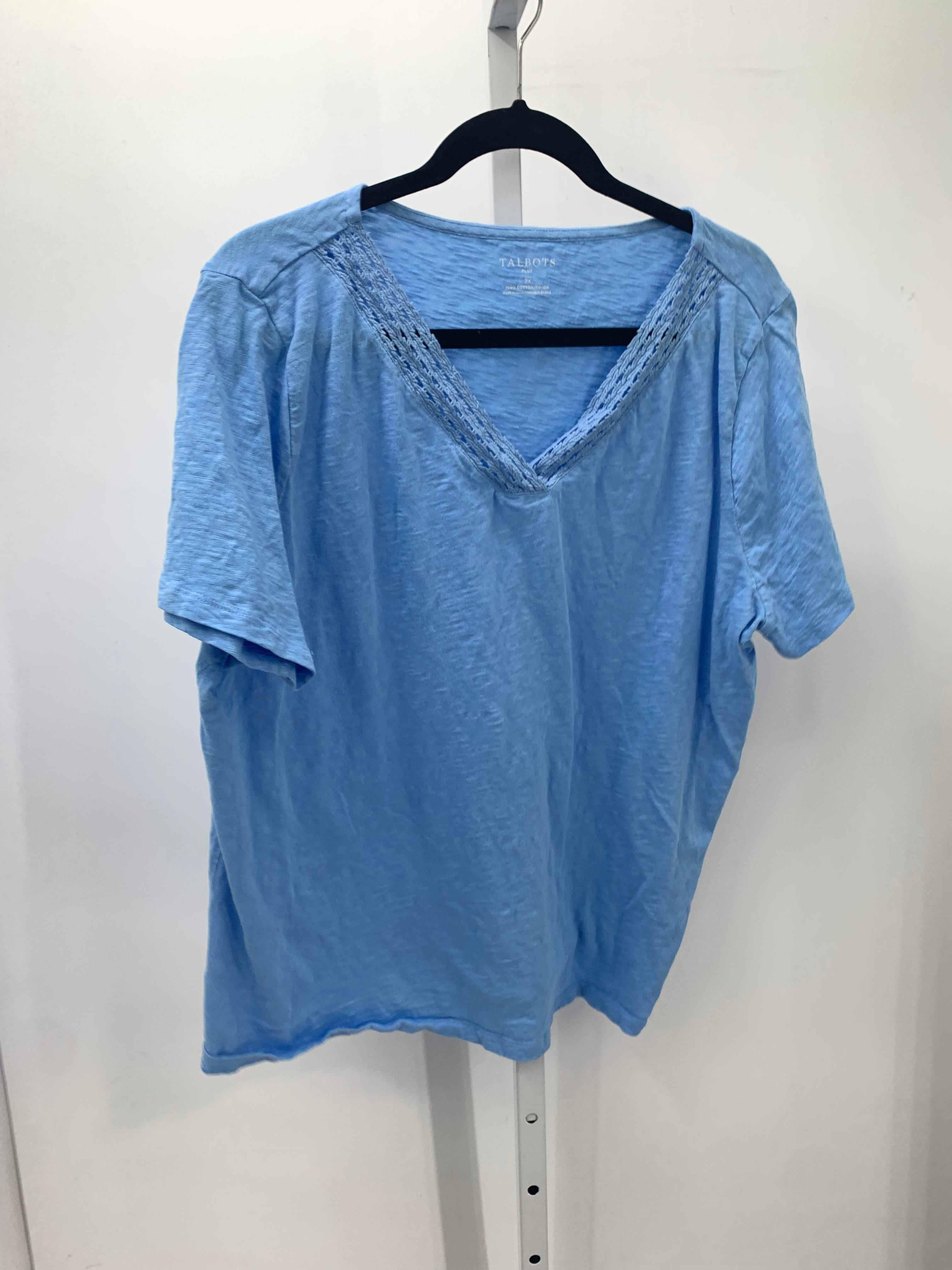Talbots Size 2X Womens Short Sleeve Shirt