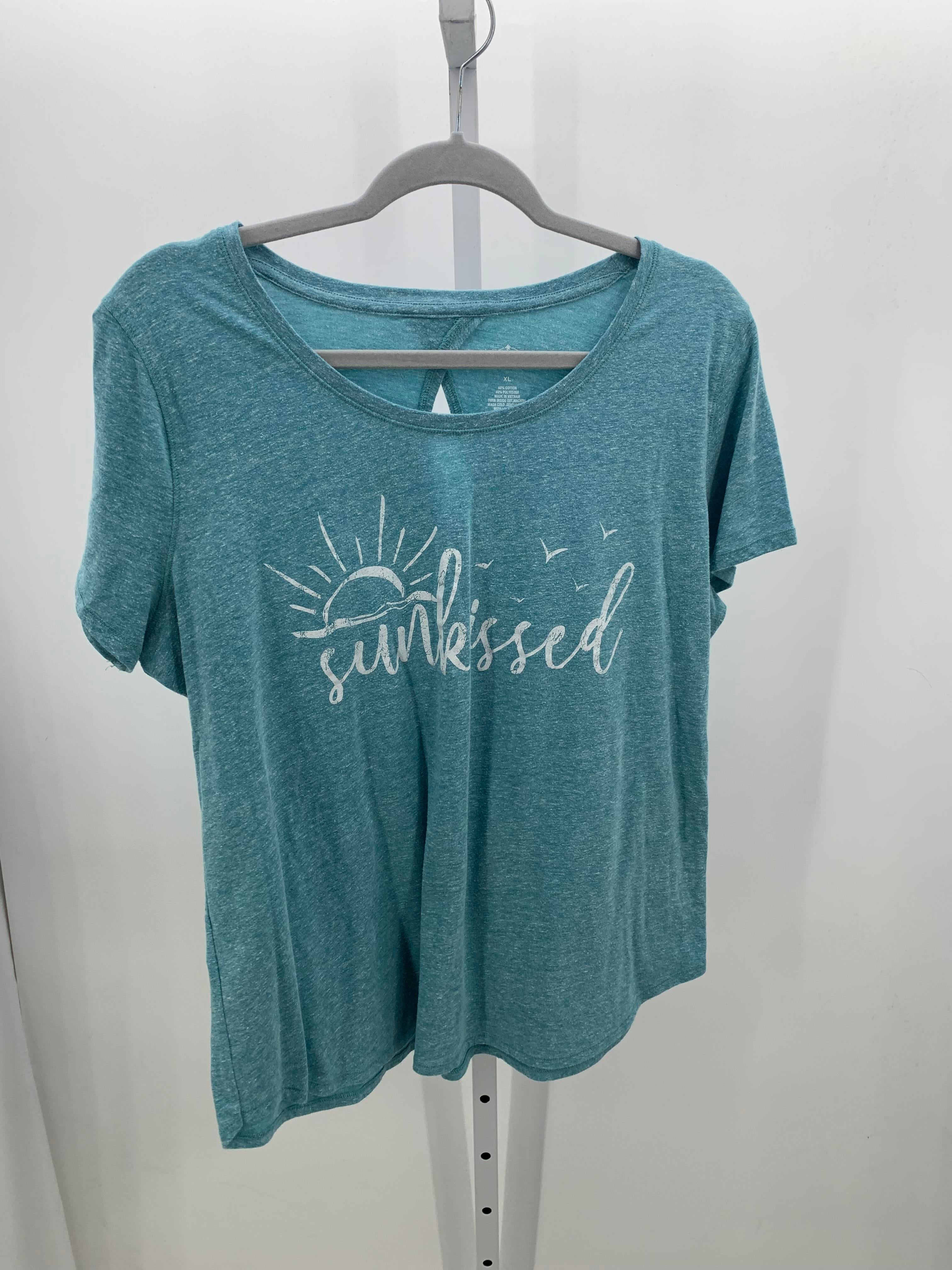 St. Johns Bay Size Extra Large Misses Short Sleeve Shirt