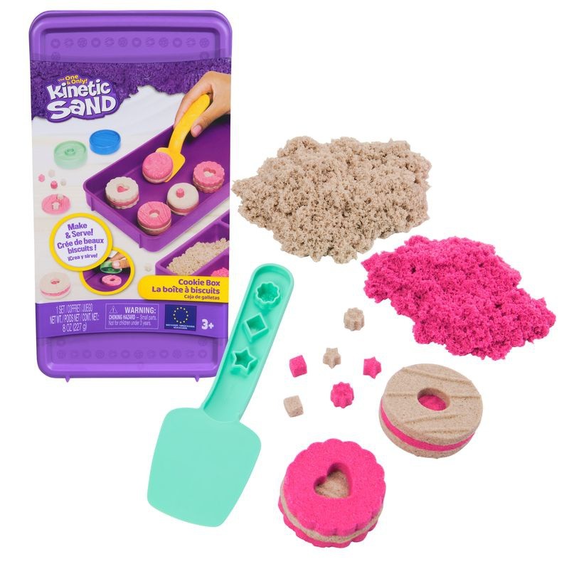 Kinetic Sand Koektrommelset Met 227 G Speelzand (2 Kleuren) 1 Stuk Gereedschap E