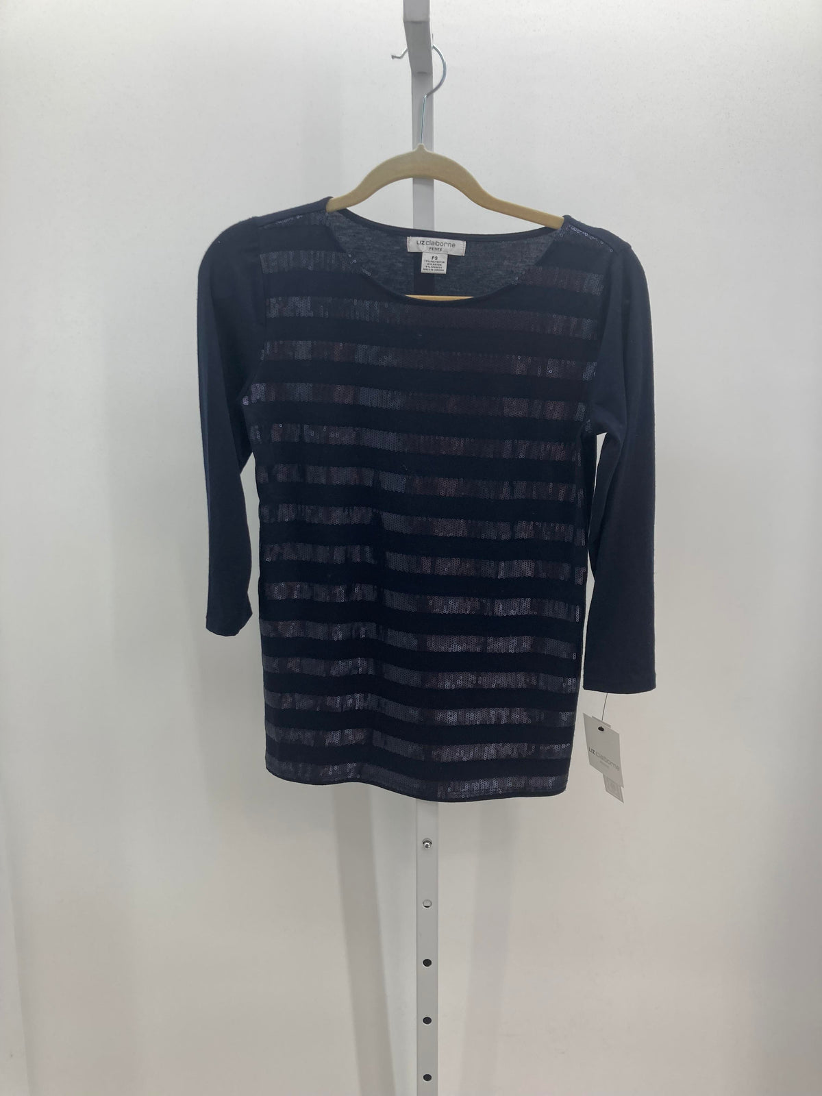 Liz Claiborne Size Small Petite Petite 3/4 Sleeve Shirt