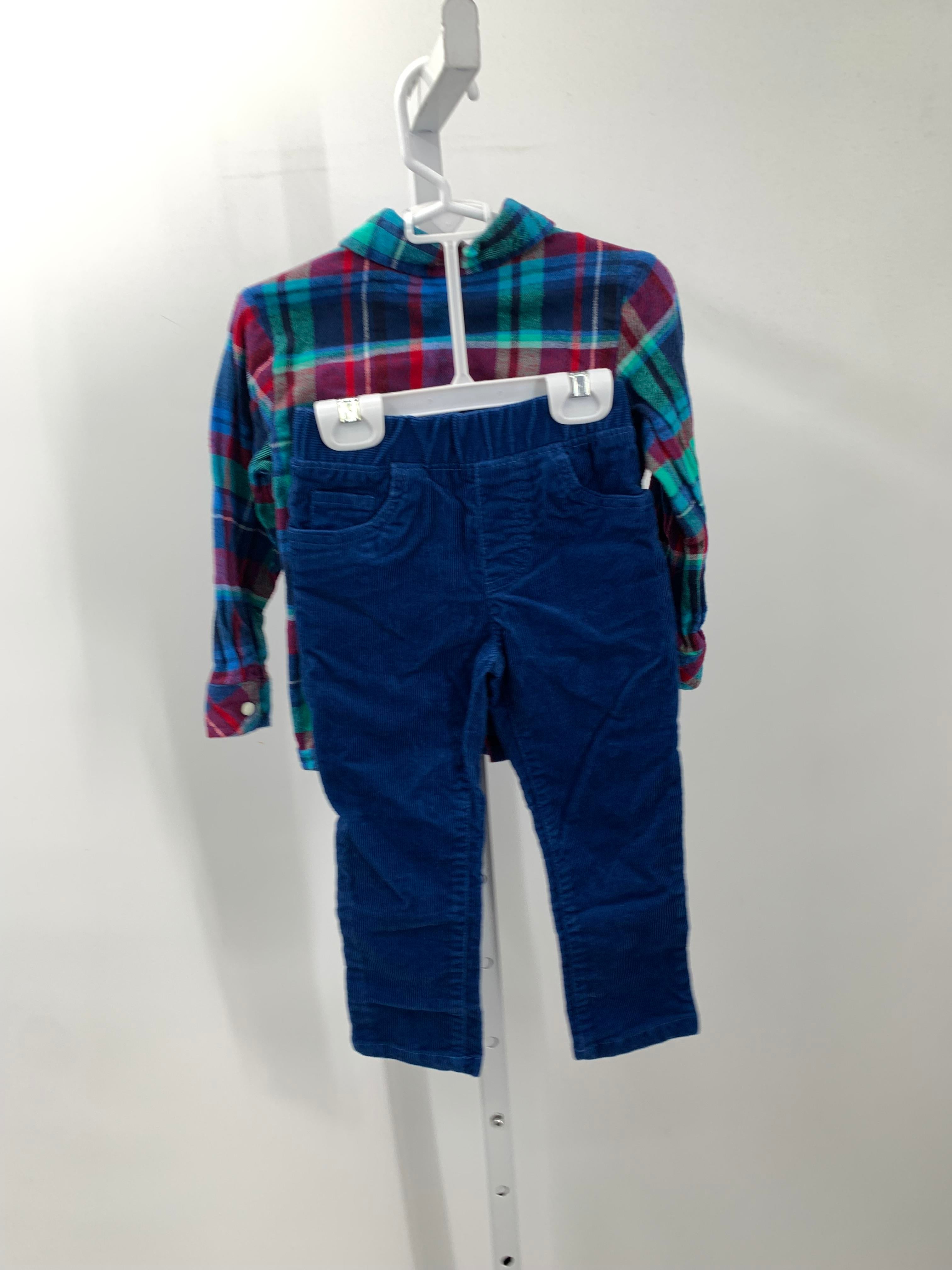 PLAID SHIRT CORDUROY PANTS