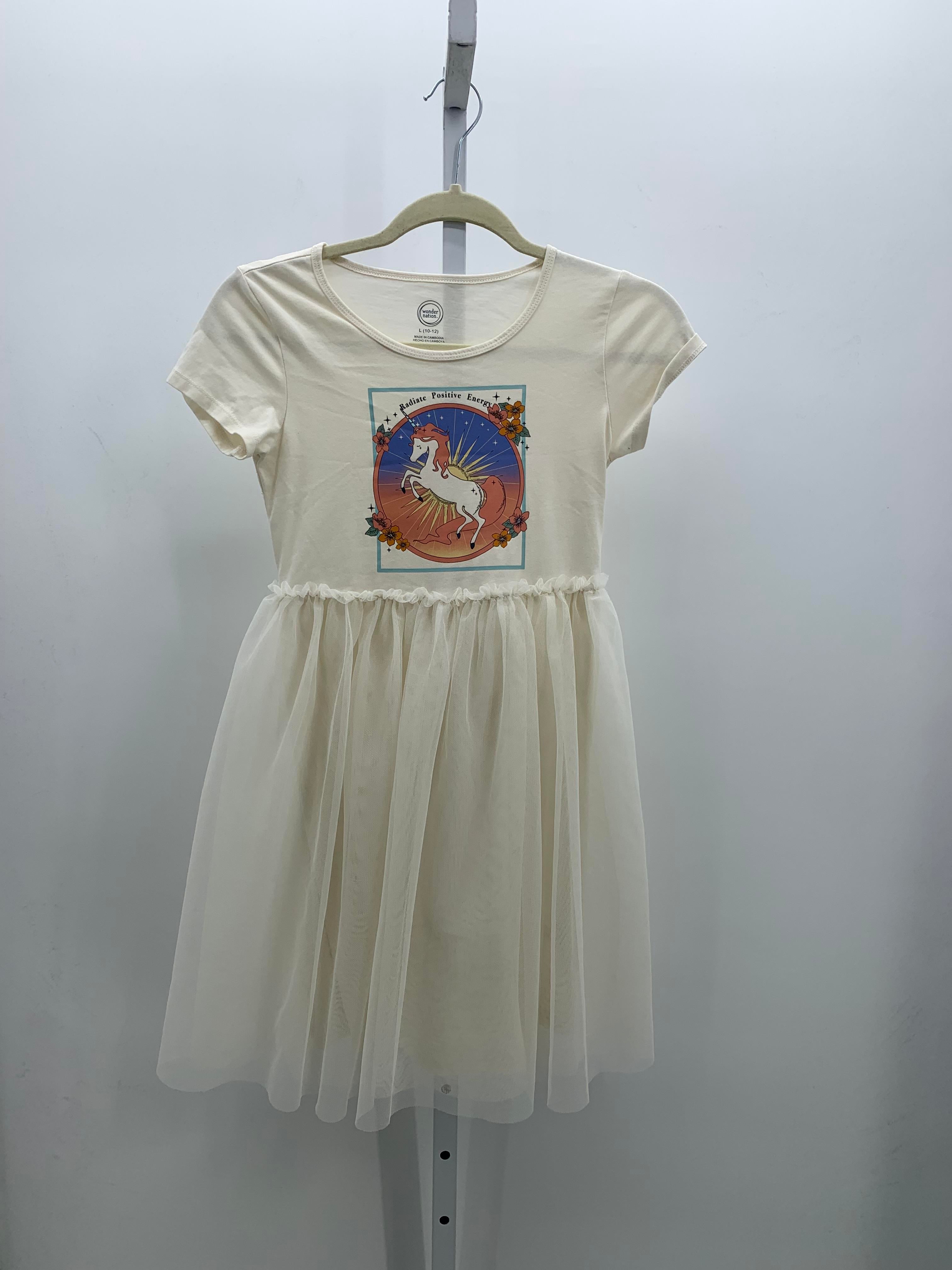 Wonder Nation Size 10-12 Girls Short Sleeve Dress