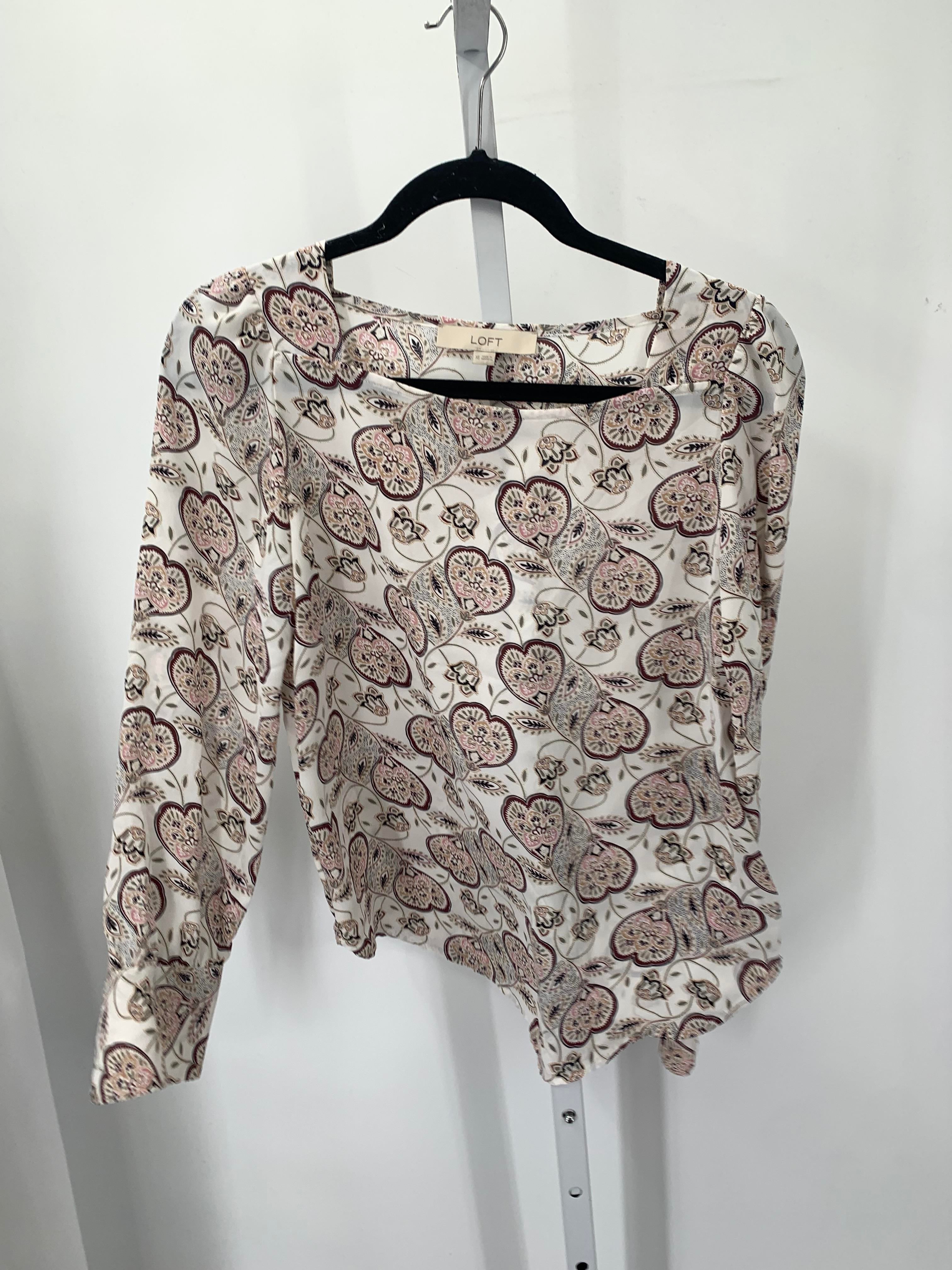 Loft Size X Small Misses Long Sleeve Shirt