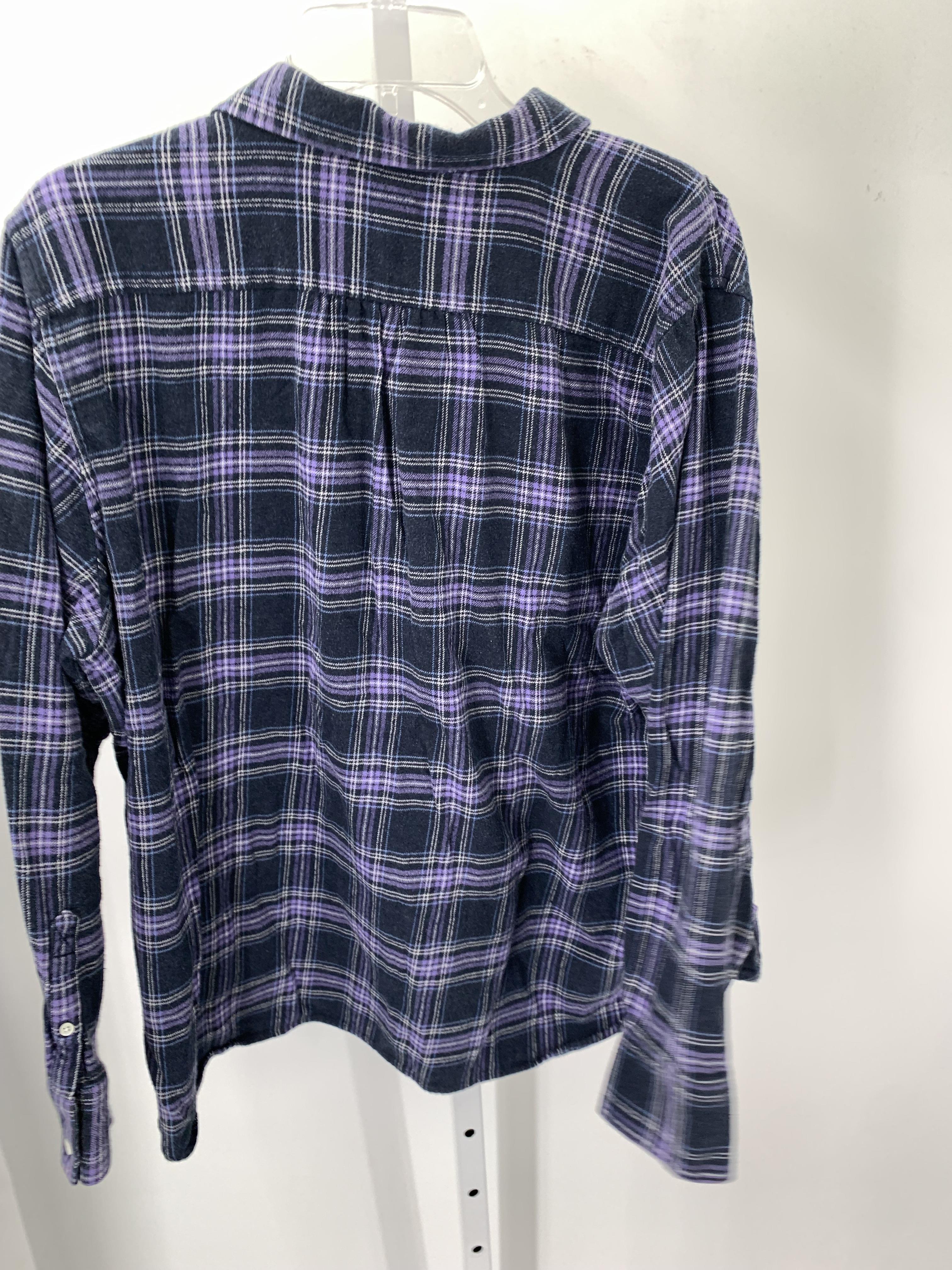 Lands End Size Extra Large Misses Long Sleeve Shirt