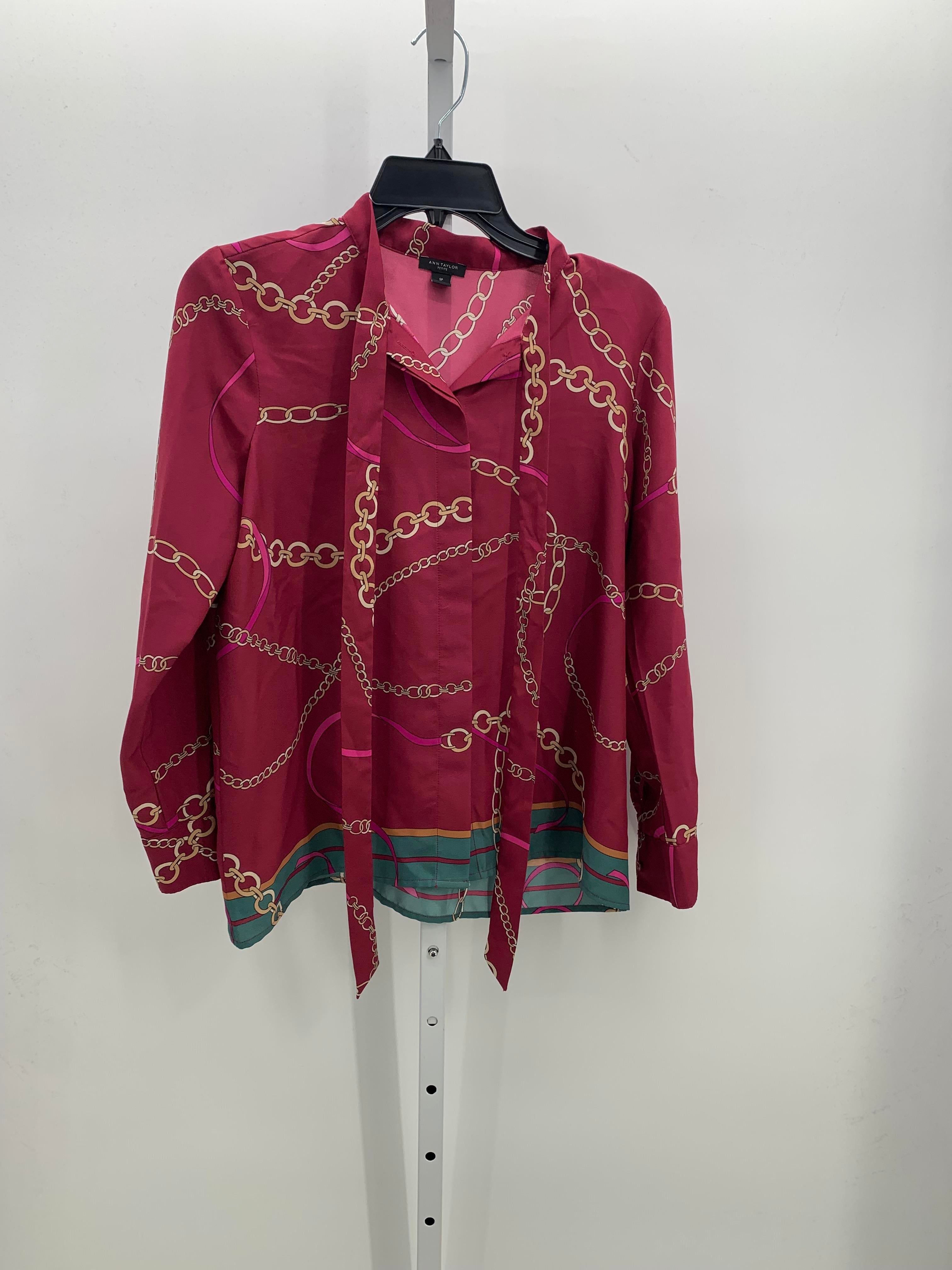 Ann Taylor Size Small Petite Petite Long Sleeve Shirt