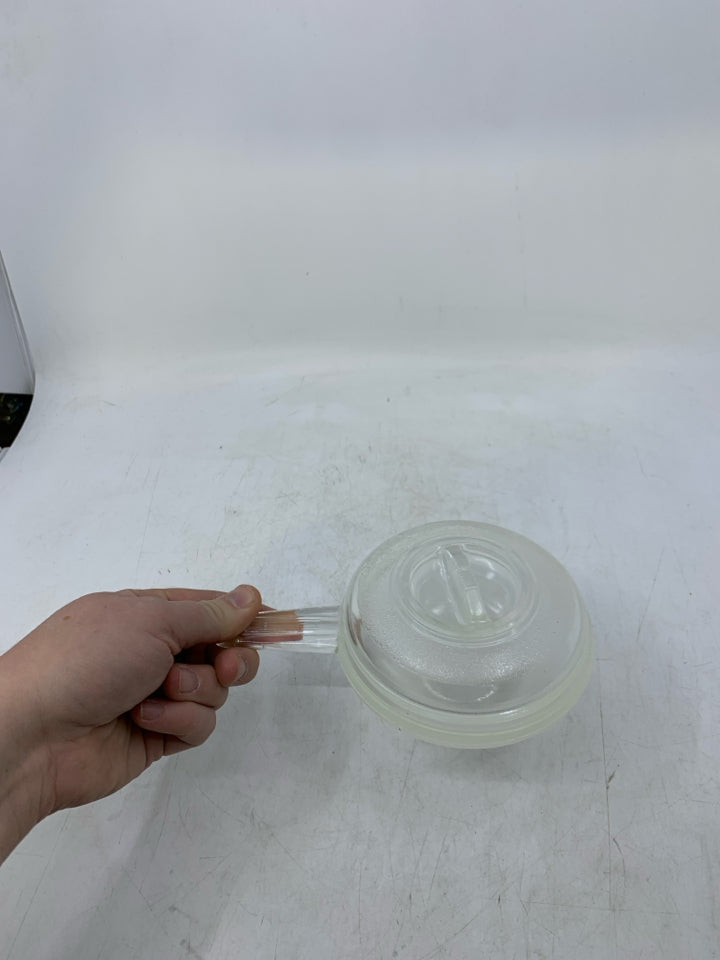 MINI CLEAR GLASS BAKING PAN W/ LID.