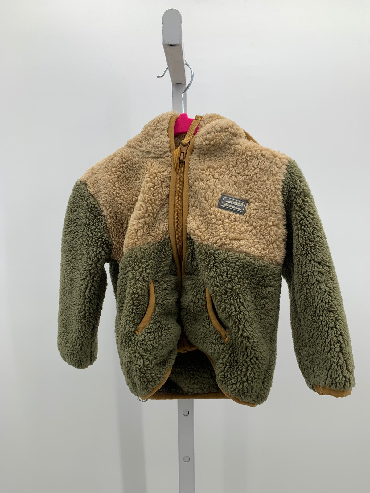 TAN HOODED FAUX FUR