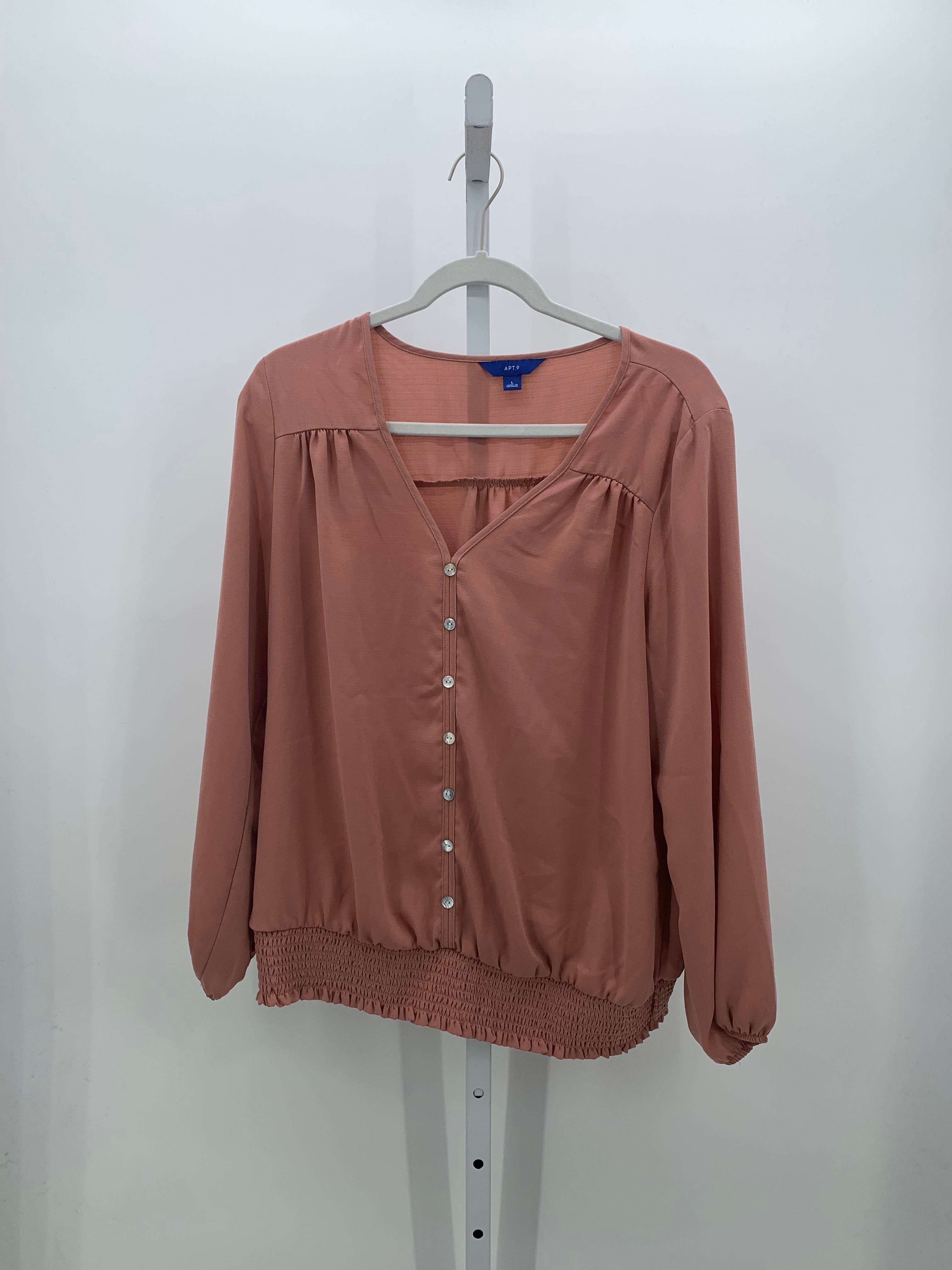 Apt. 9 Size Large Misses Long Sleeve Shirt