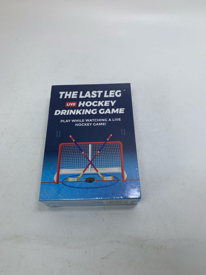 NIB THE LAST LEG HOCKEY DRINKING GAME.