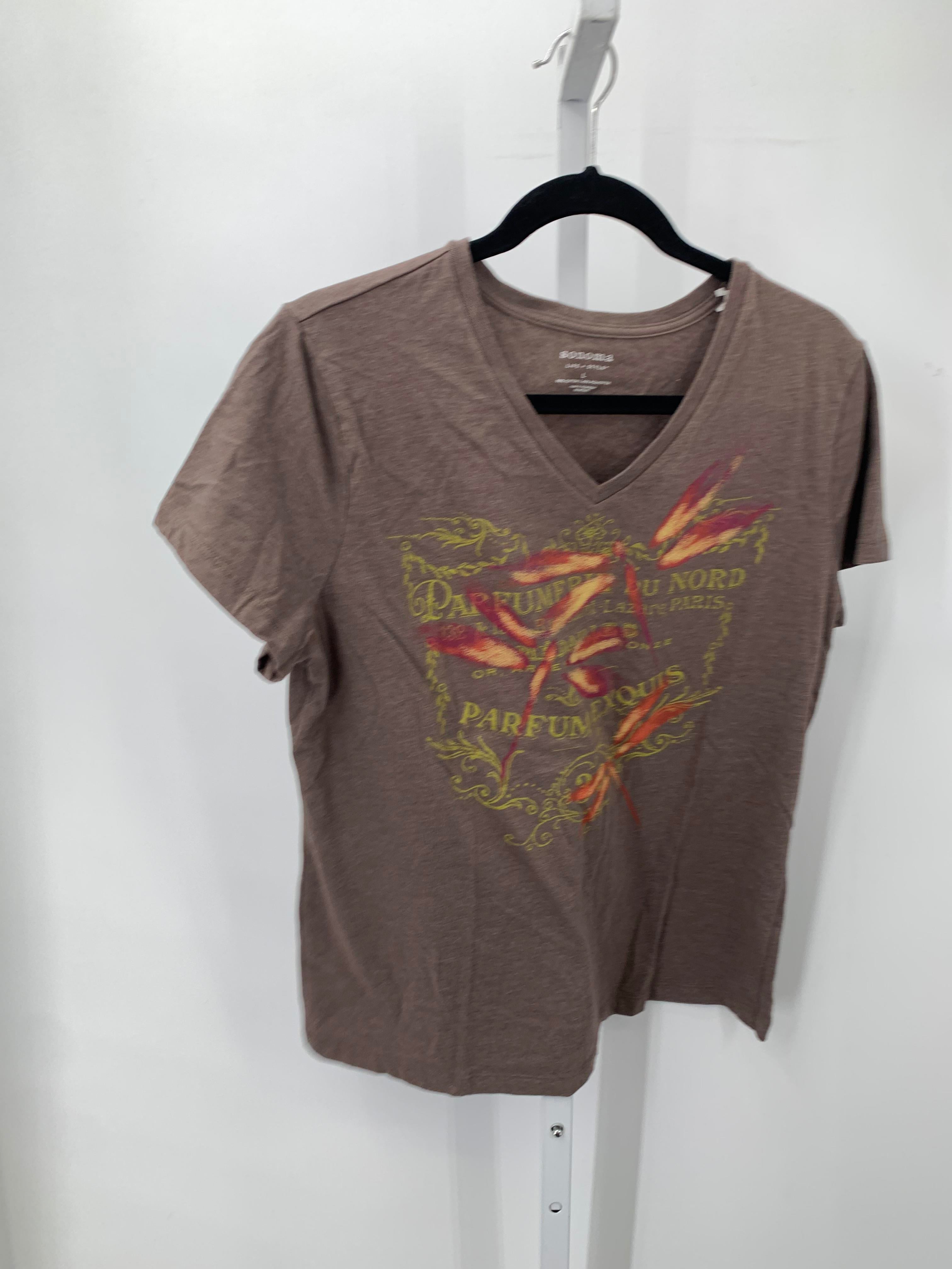 Sonoma Size Large Misses Short Sleeve Shirt