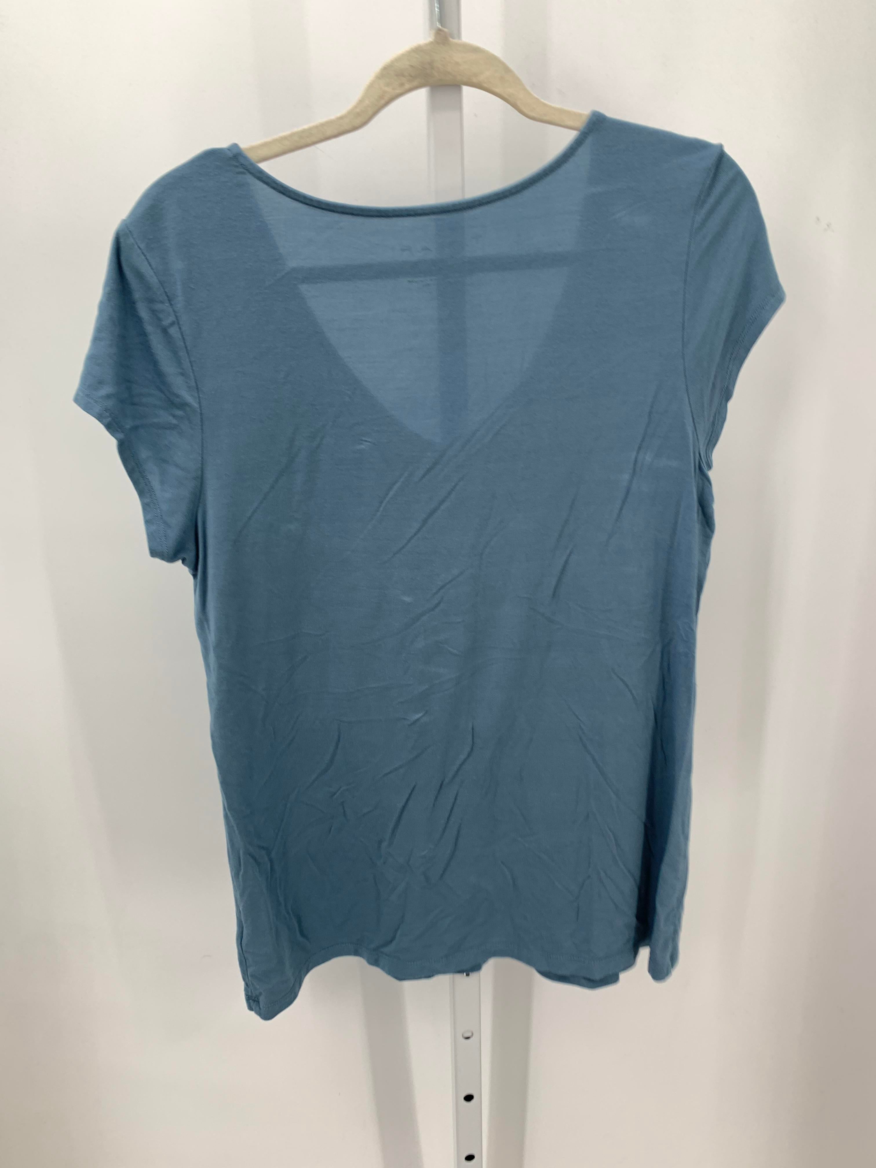 Tahari Size Large Misses Short Sleeve Shirt