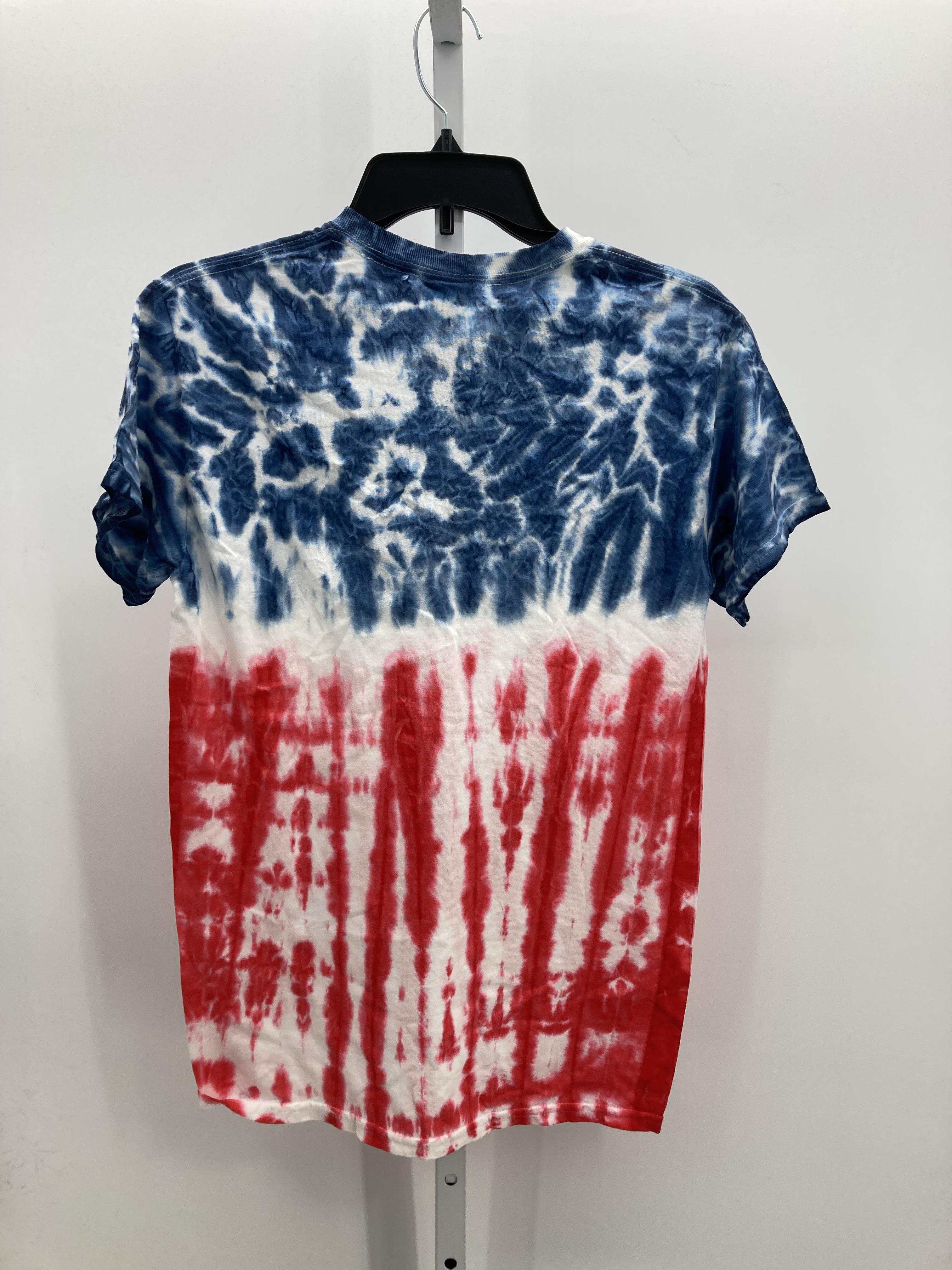 RED BLUE TIE DYE.