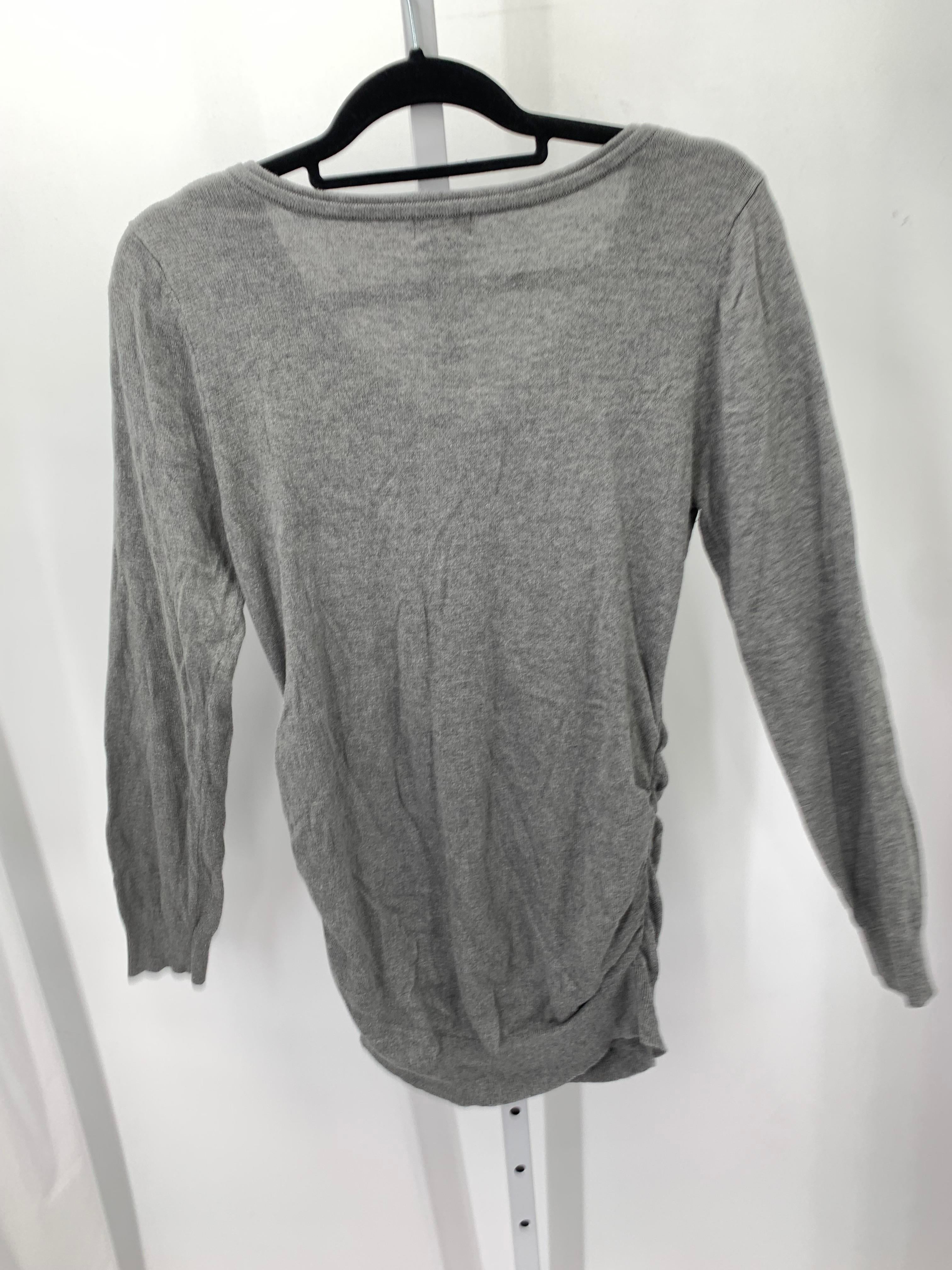 Motherhood Grey Size Large Maternity Long Sleeve Sweater
