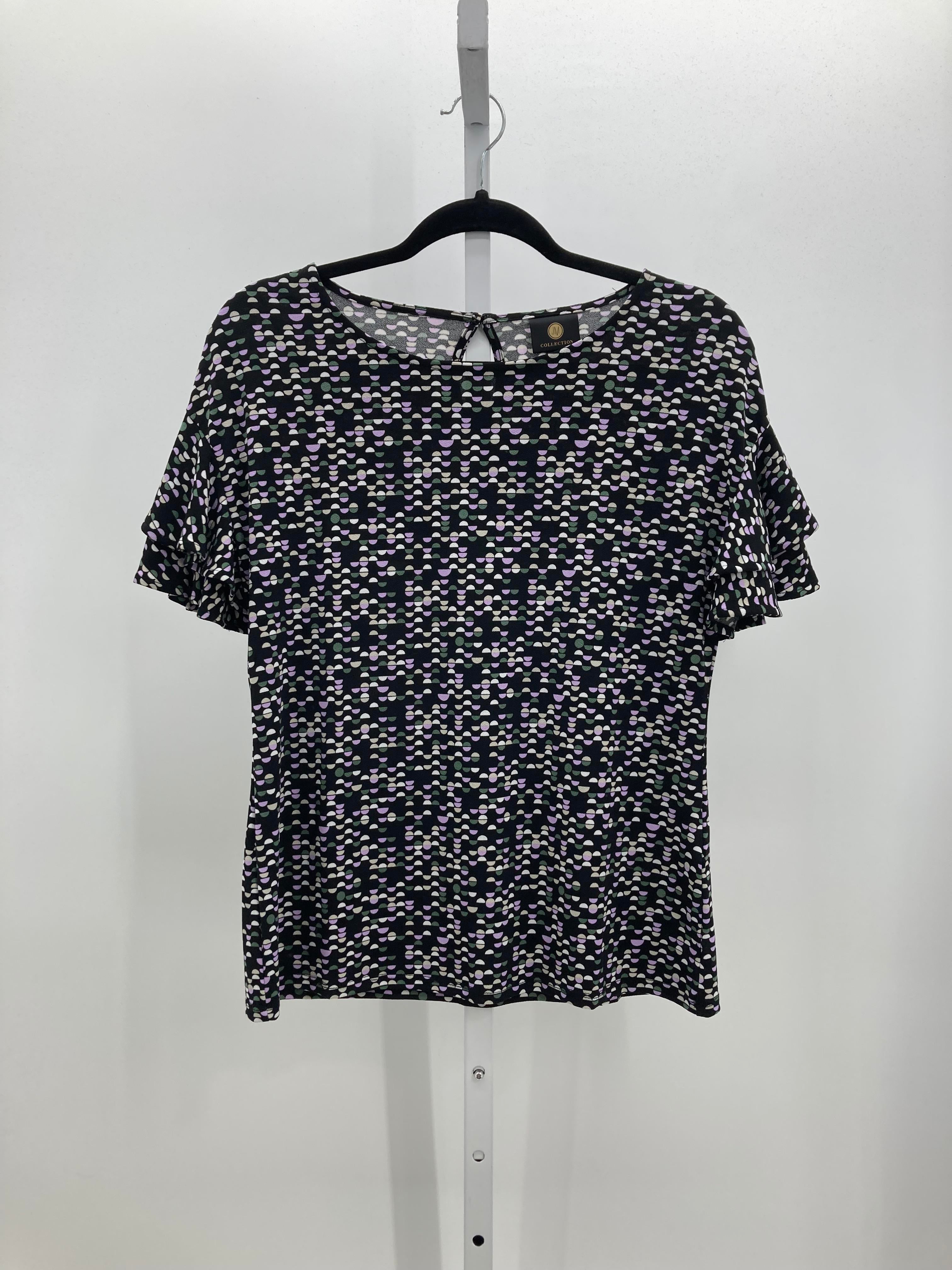 JM Collection Size Small Misses Short Sleeve Shirt