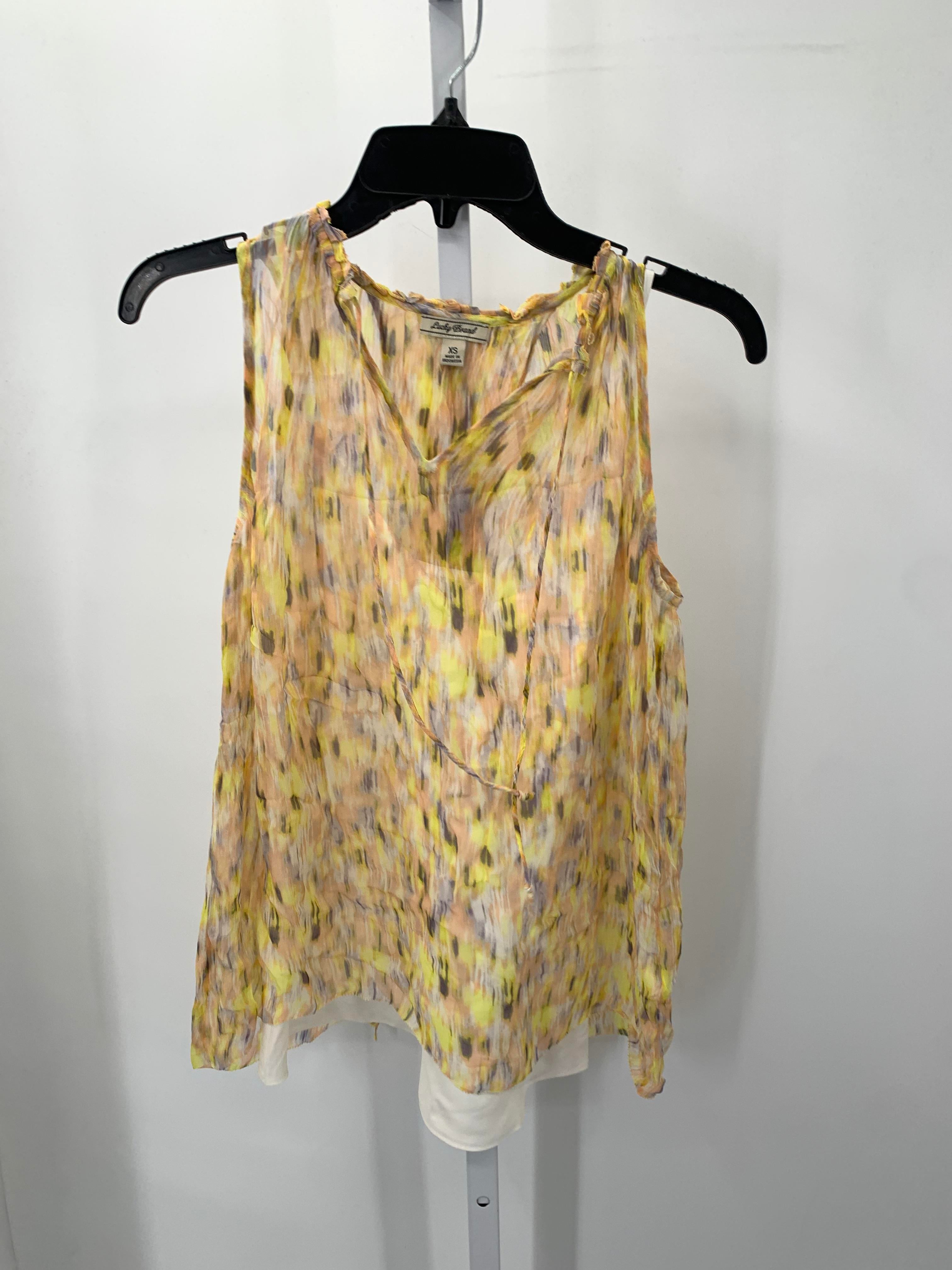Lucky Brand Size X Small Misses Sleeveless Shirt
