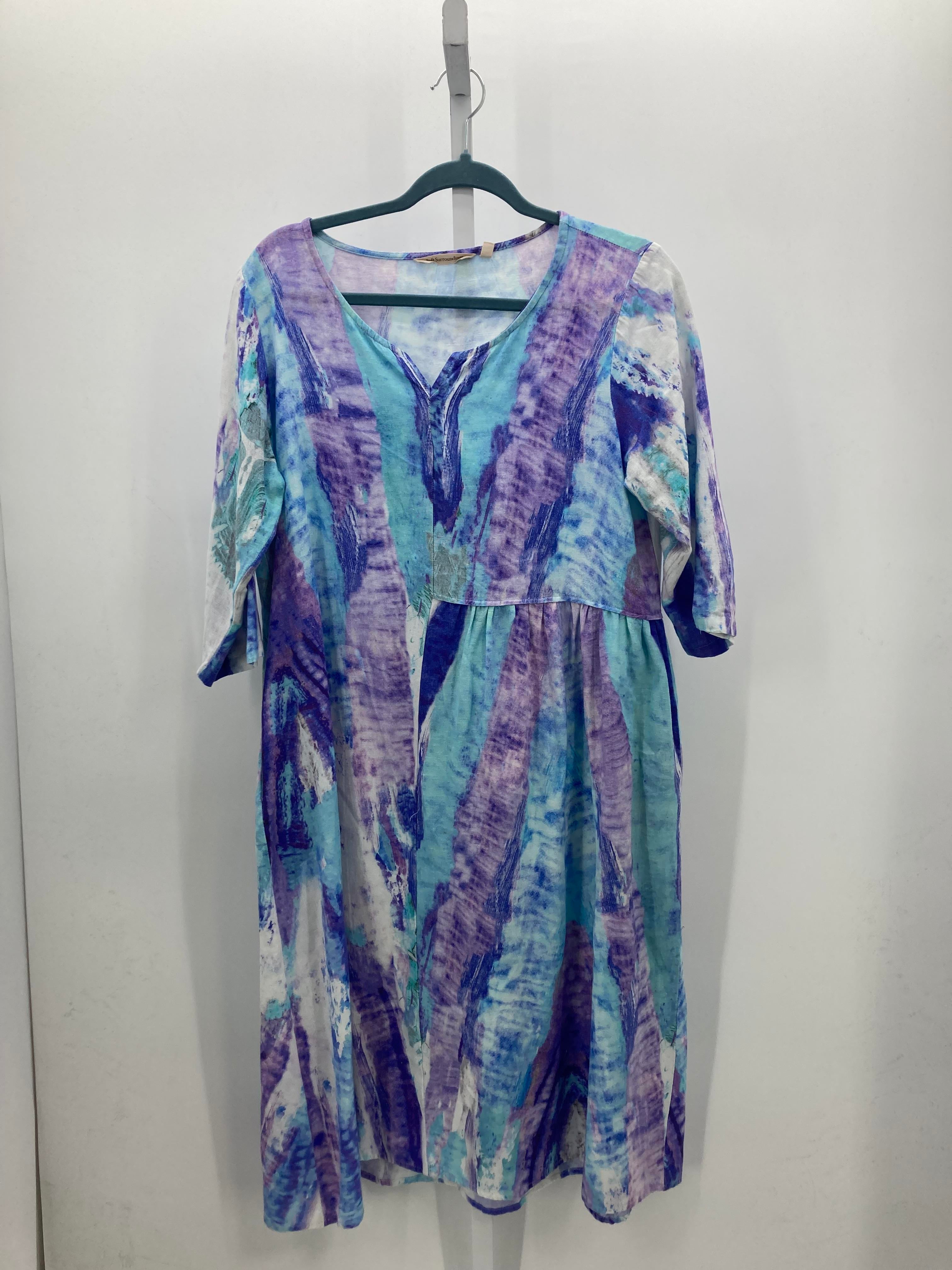 Soft Surroundings Size Medium Misses 3/4 Sleeve Dress