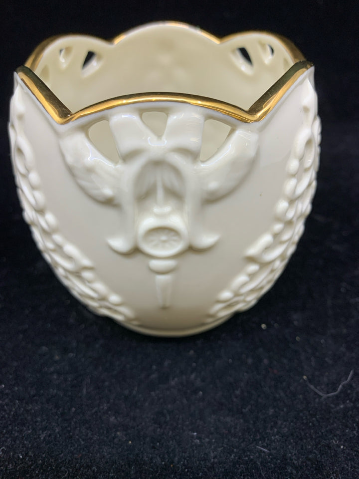 NIB LENOX MERRY TREE VOTIVE HOLDER.