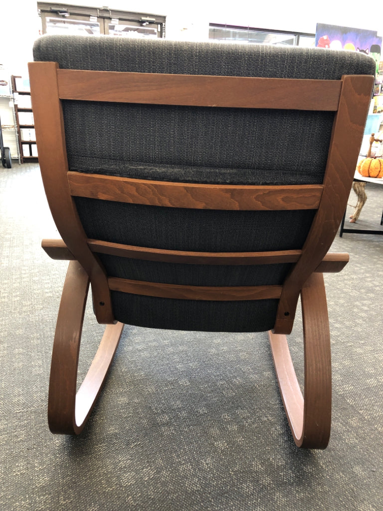 HEAVY GREY OFFICE/ROCKING CHAIR.