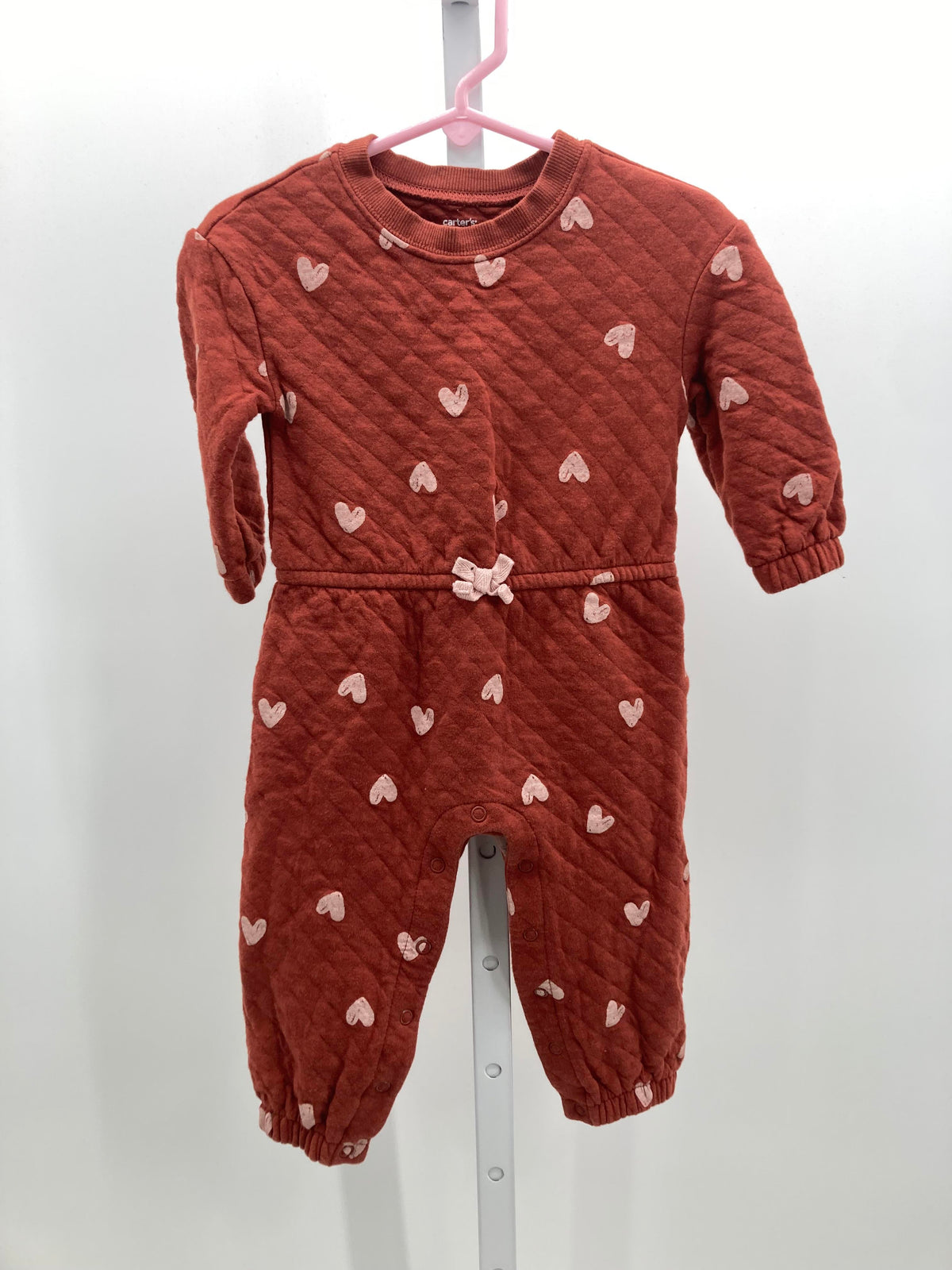 Carters Size 18 Months Girls Long Slv. Romper