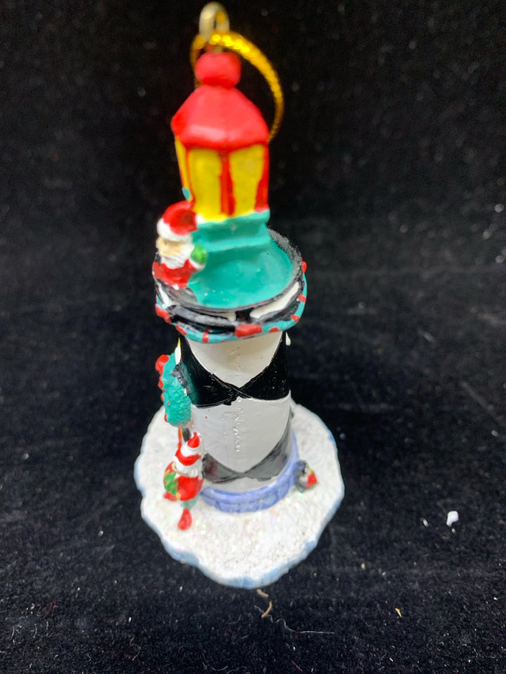 B&W LIGHTHOUSE W/ELF.