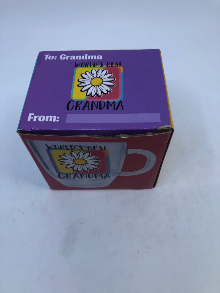 NIB WORLDS BEST GRANDMA MUG.