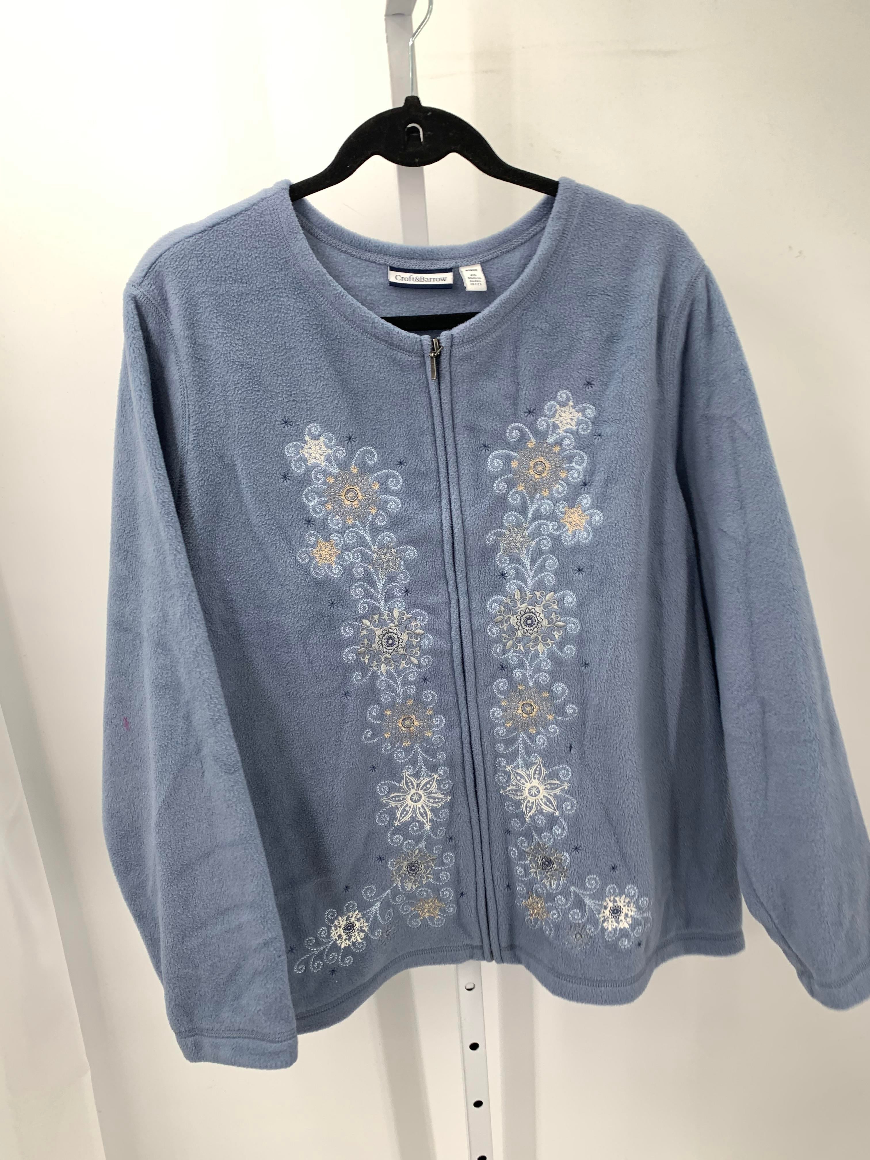Croft & Barrow Size 2X Womens Fleece Jacket