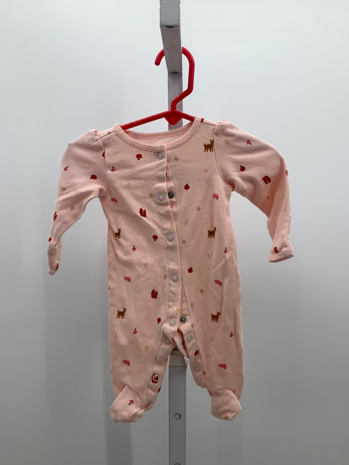 Carters Size Newborn Girls Long Slv. Romper
