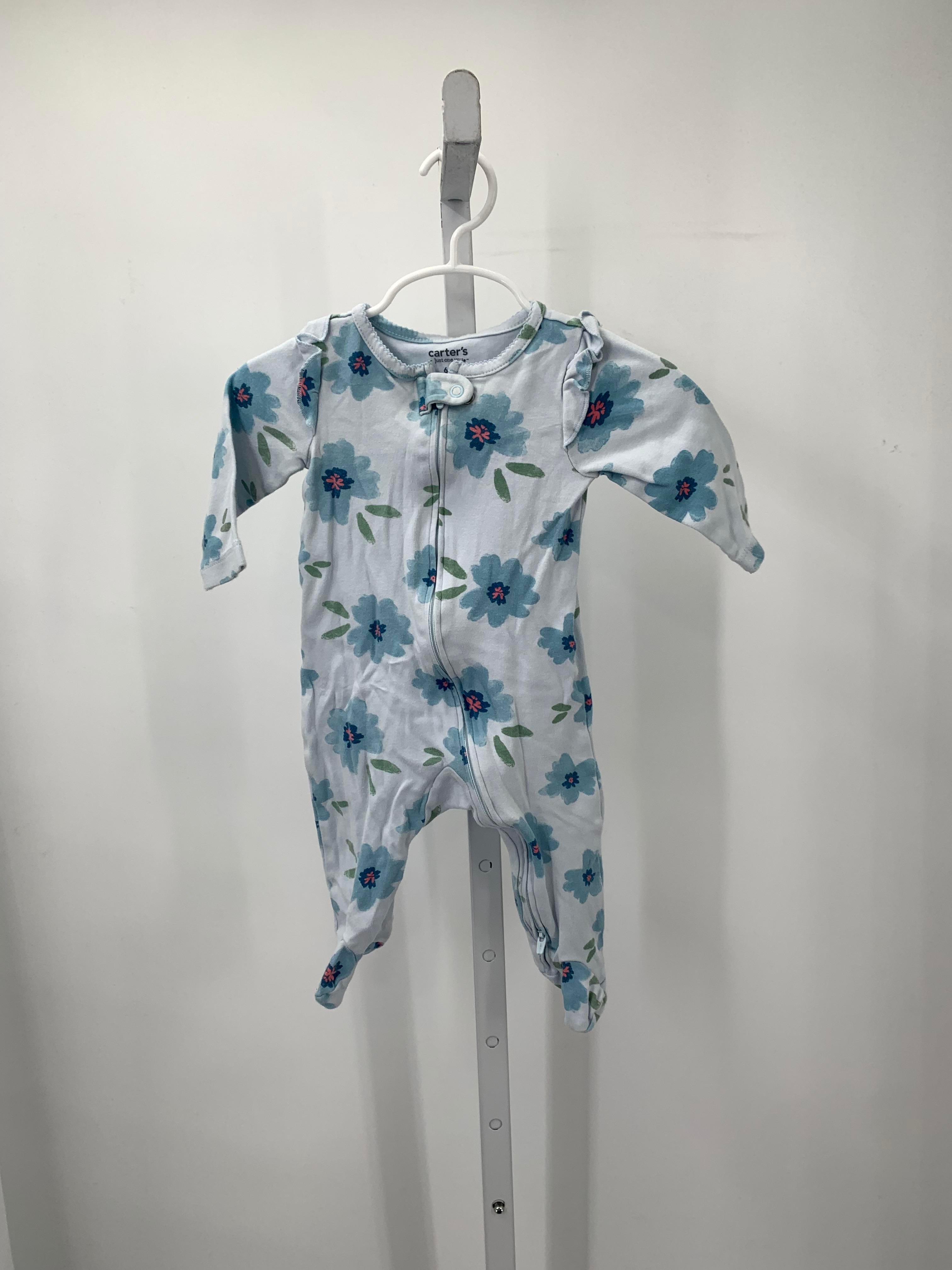 Carters Size 6 Months Girls Long Slv. Romper