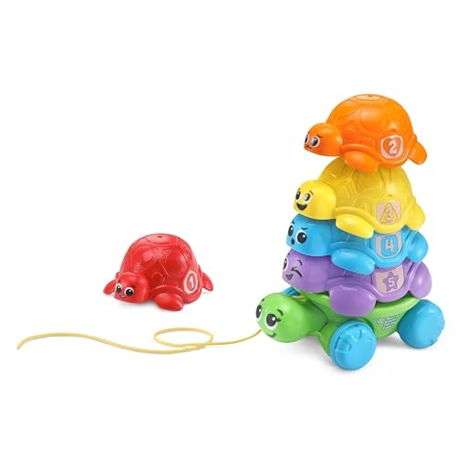 LeapFrog Nest & Count Turtle Tower with Accessories Baby and Toddler Toys -