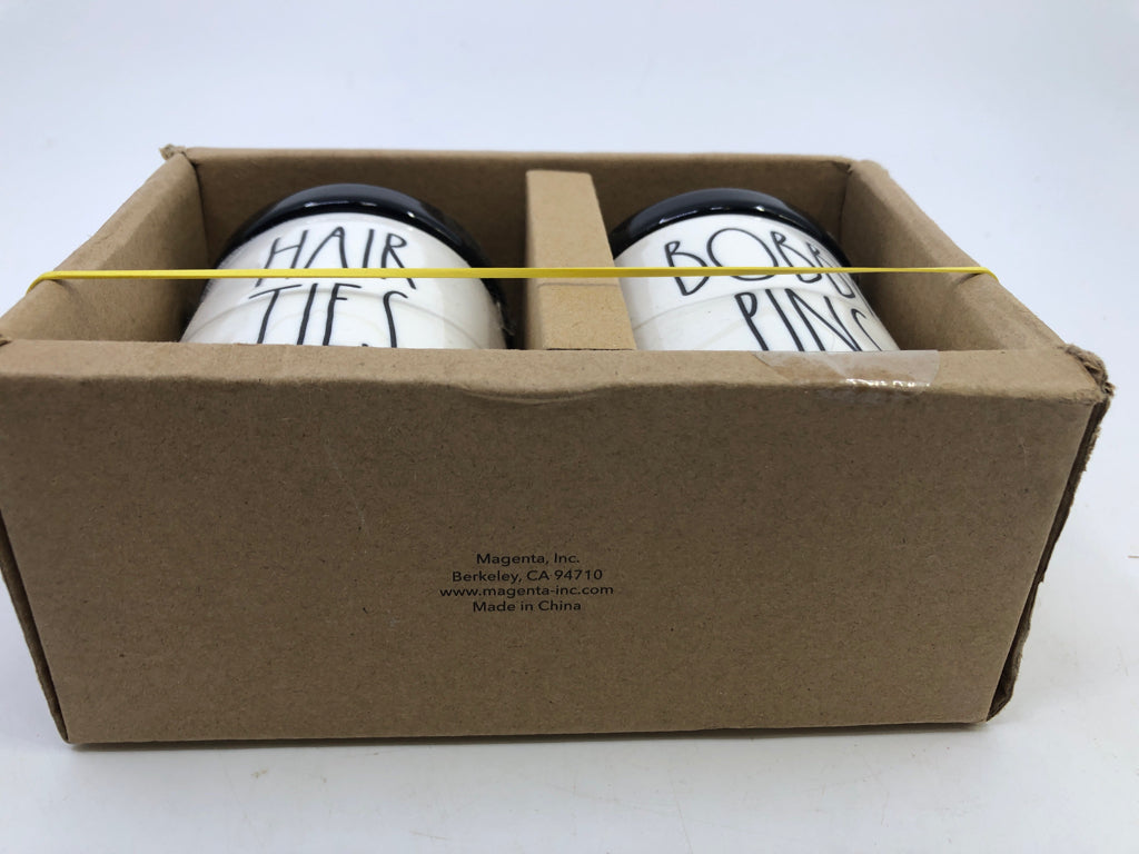 HAIR TIES/ BOBBY PINS JARS