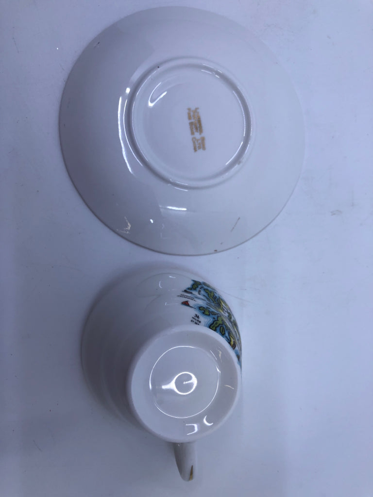 SCOTLAND TEACUP AND SAUCER.