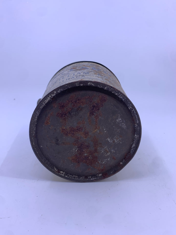 VTG METAL LARD TIN.