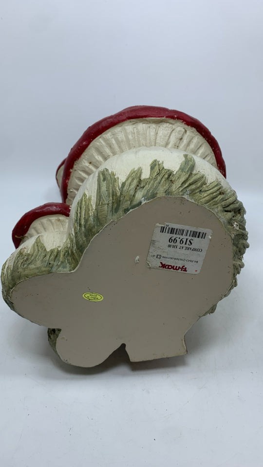 MUSHROOM HOUSE FIGURINE.