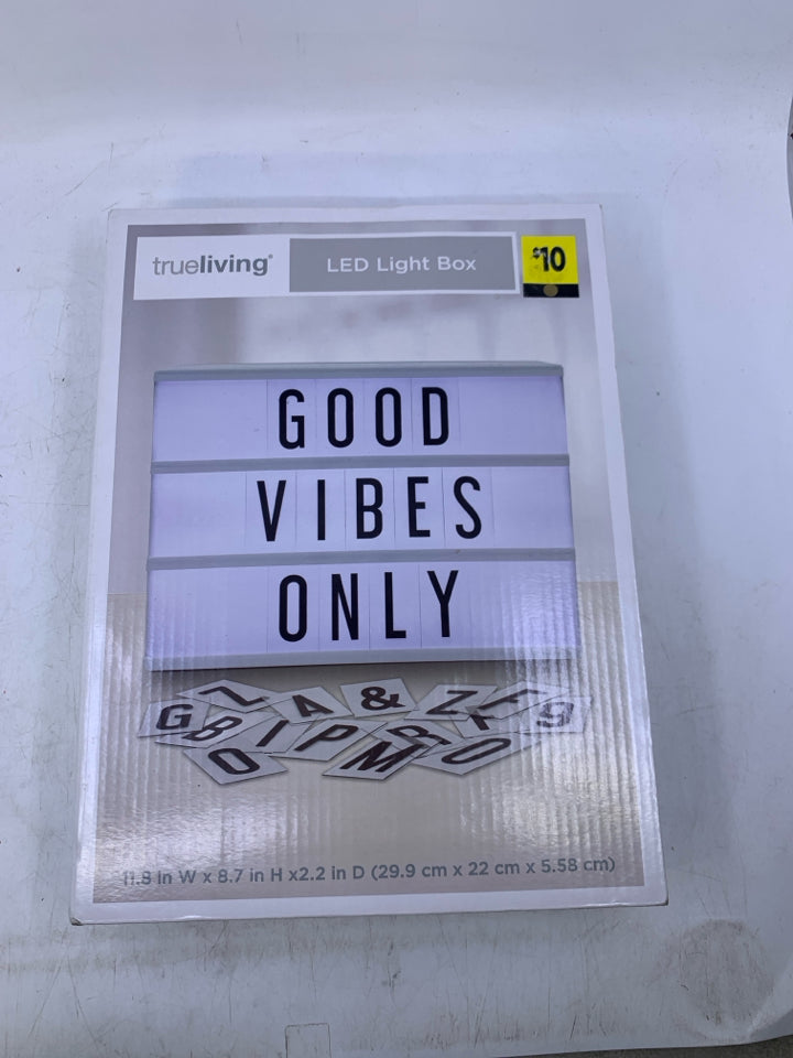NIB LED LIGHT WORD BOX.