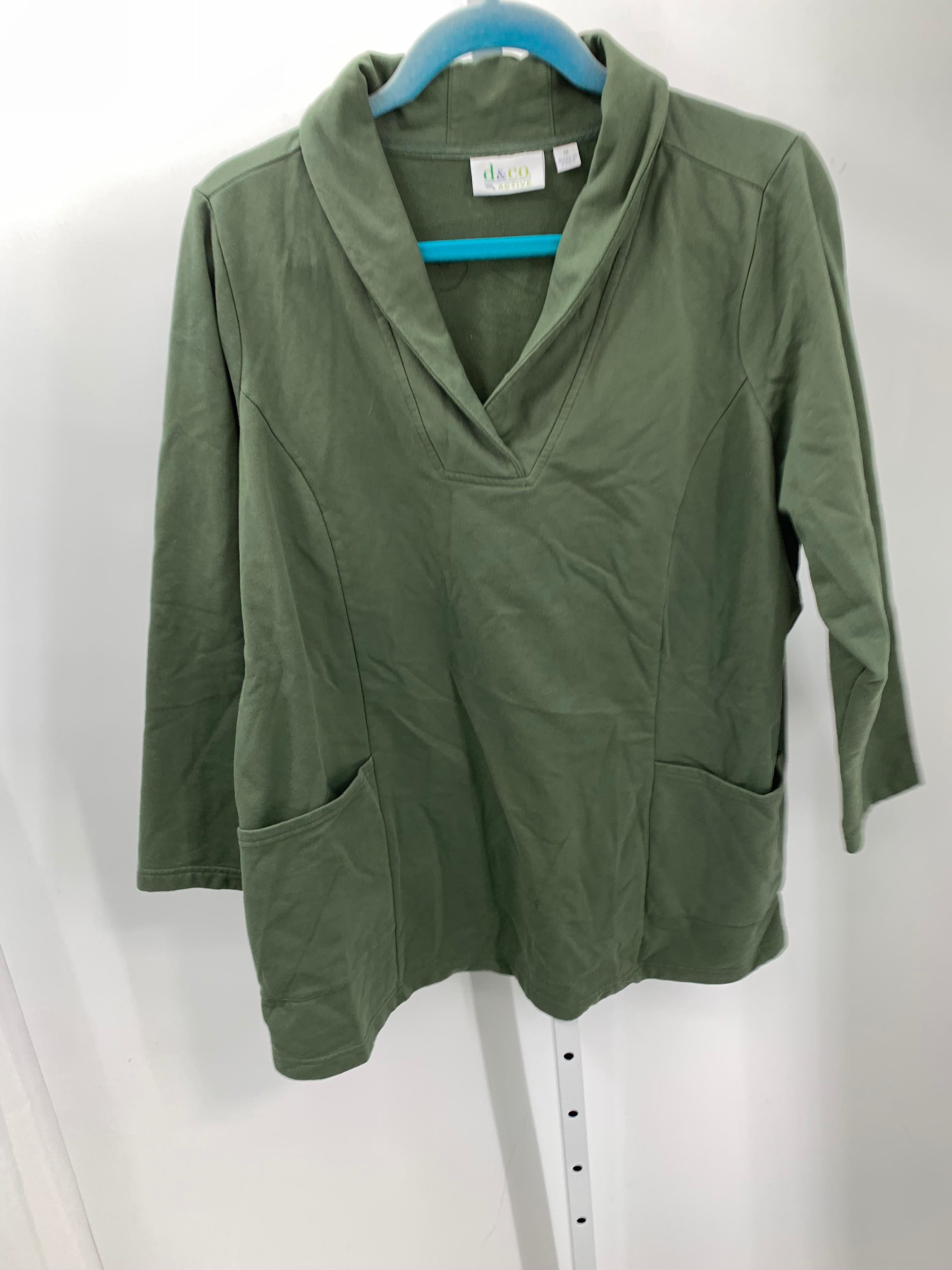 d & co. Size 1X Womens Long Sleeve Shirt